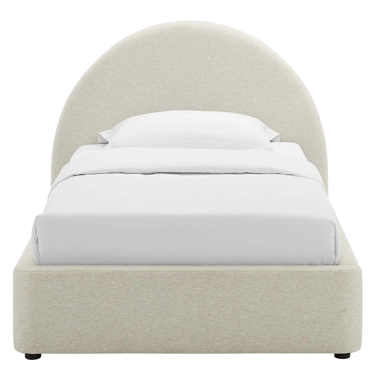 Resort Upholstered Fabric Arched Round Twin Platform Bed by Modway by HouseOfZazla