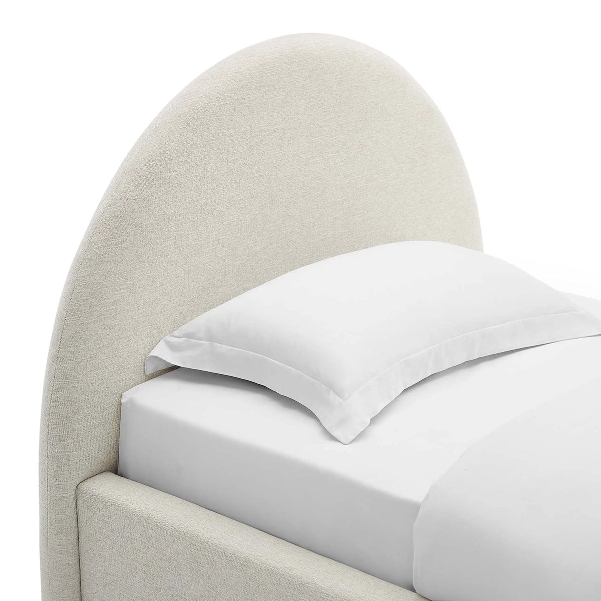 Resort Upholstered Fabric Arched Round Twin Platform Bed by Modway by HouseOfZazla