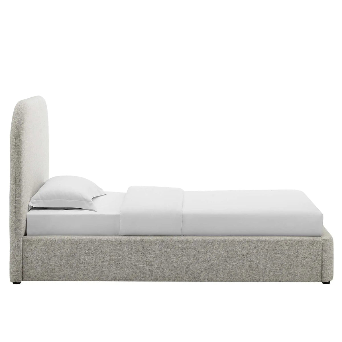 Keynote Upholstered Fabric Curved Twin Platform Bed by Modway by HouseOfZazla