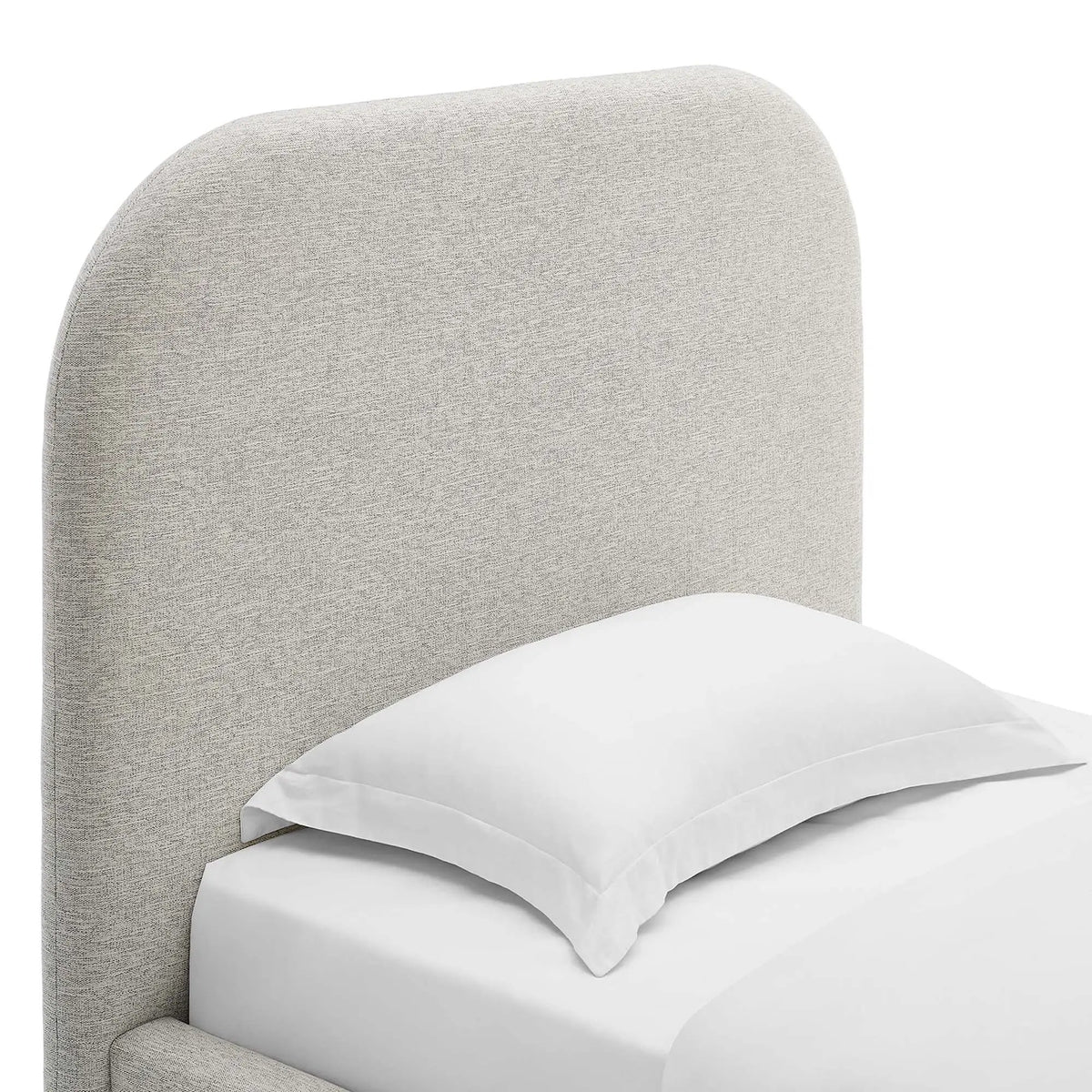 Keynote Upholstered Fabric Curved Twin Platform Bed by Modway by HouseOfZazla