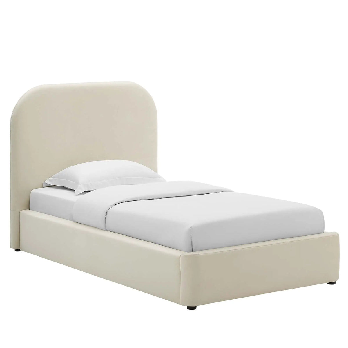 Keynote Performance Velvet Curved Twin Platform Bed by Modway by HouseOfZazla