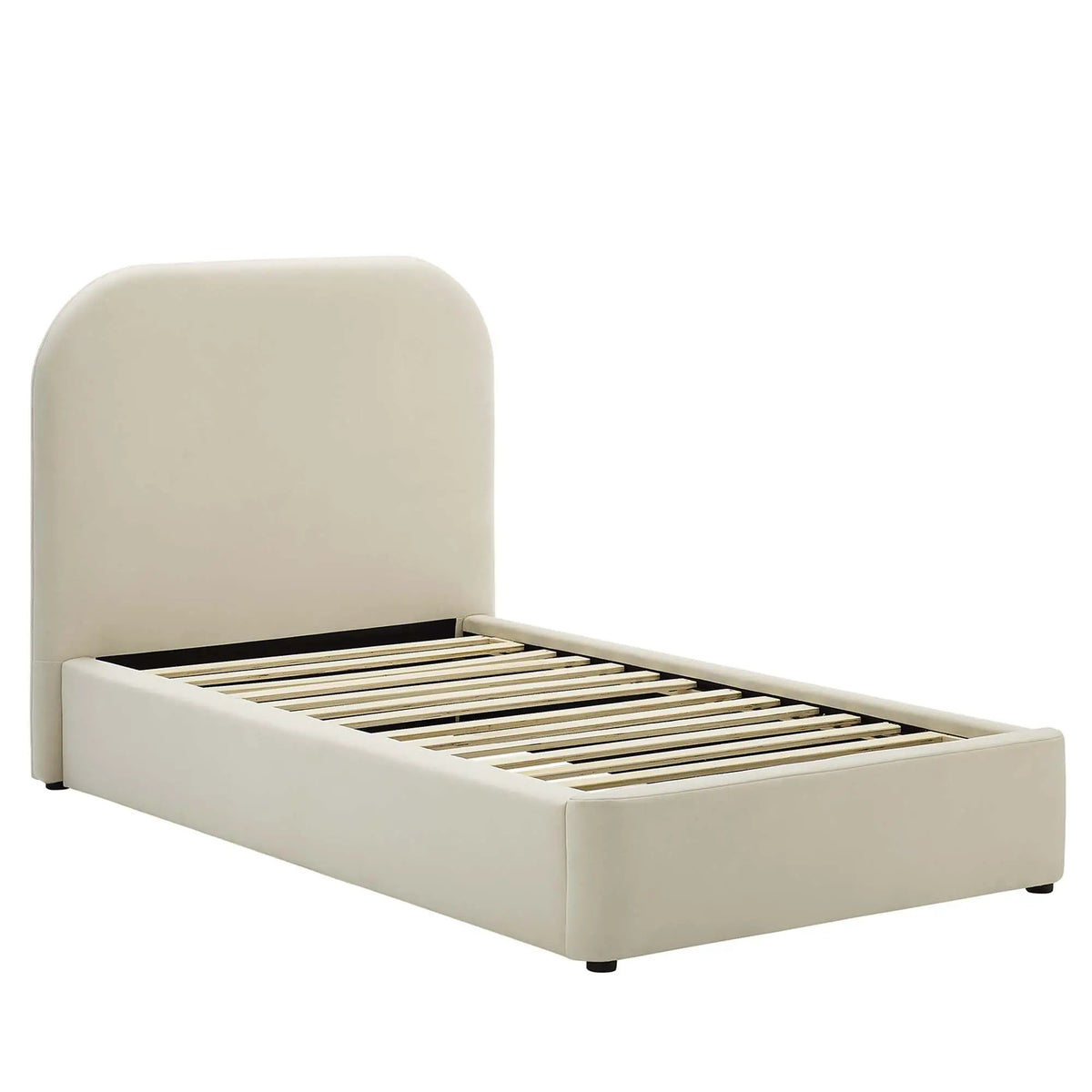 Keynote Performance Velvet Curved Twin Platform Bed by Modway by HouseOfZazla