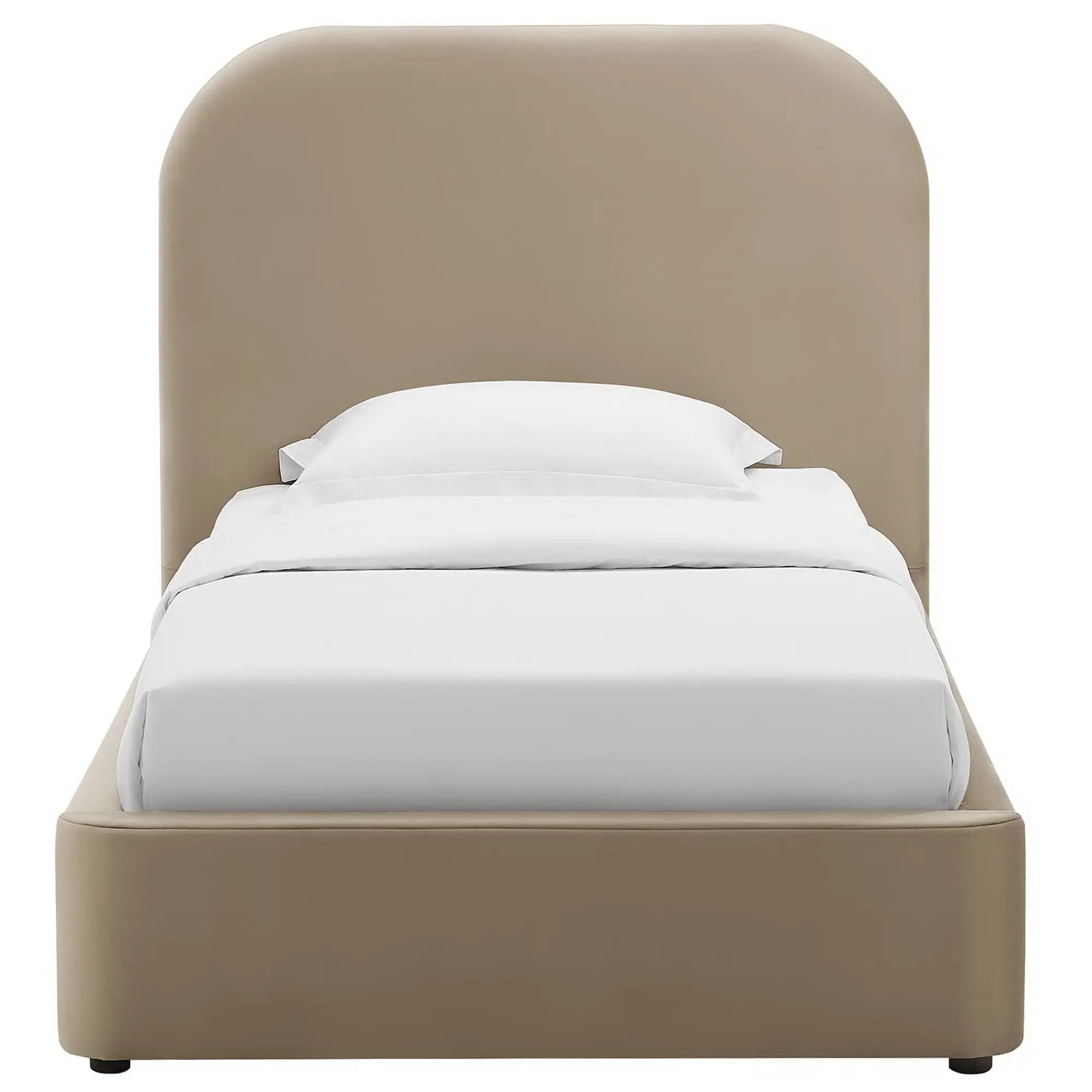 Keynote Performance Velvet Curved Twin Platform Bed by Modway by HouseOfZazla