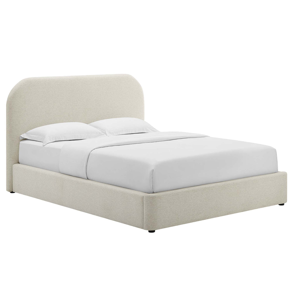 Keynote Upholstered Full Size Fabric Curved Platform Bed by Modway by HouseOfZazla