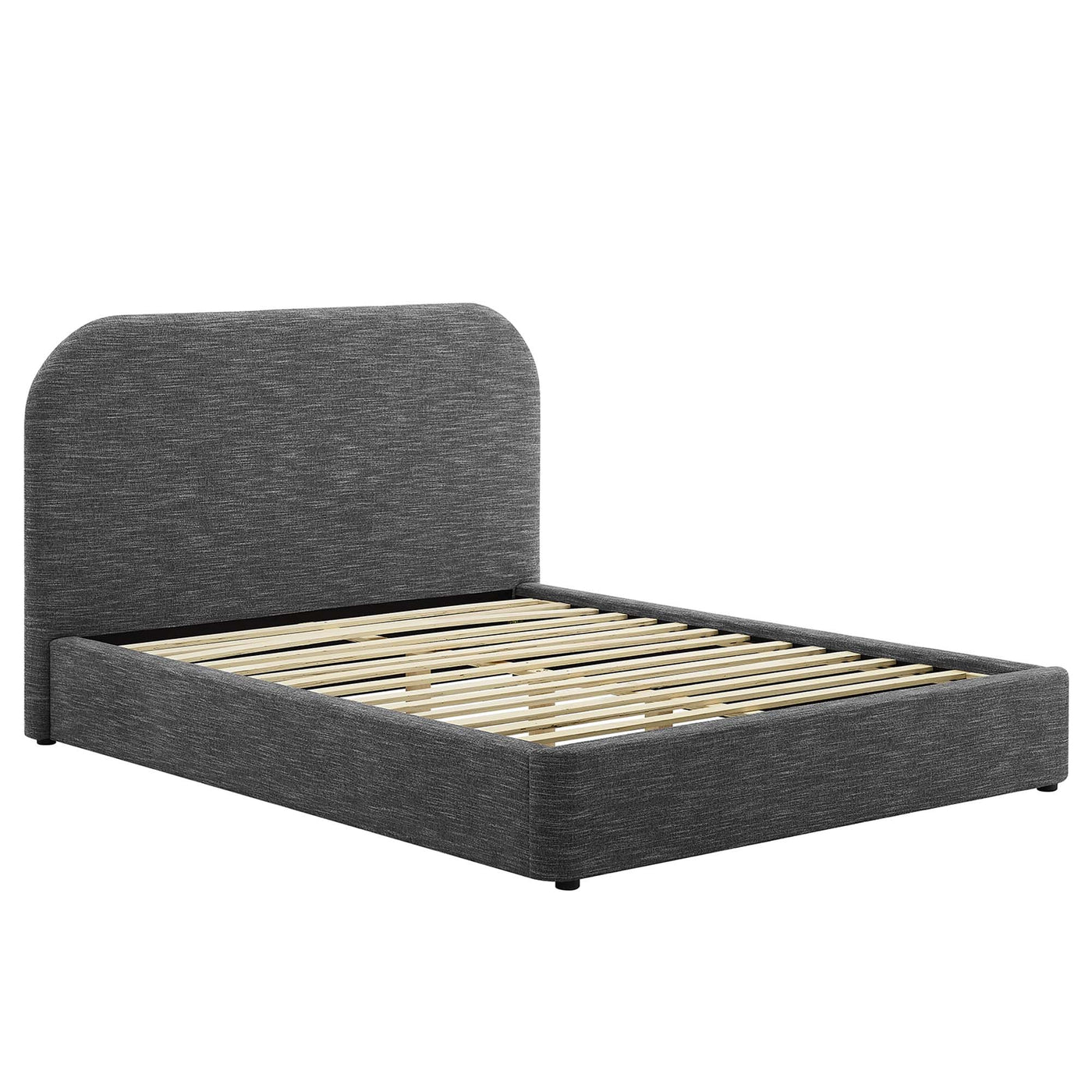 Keynote Upholstered Full Size Fabric Curved Platform Bed by Modway by HouseOfZazla