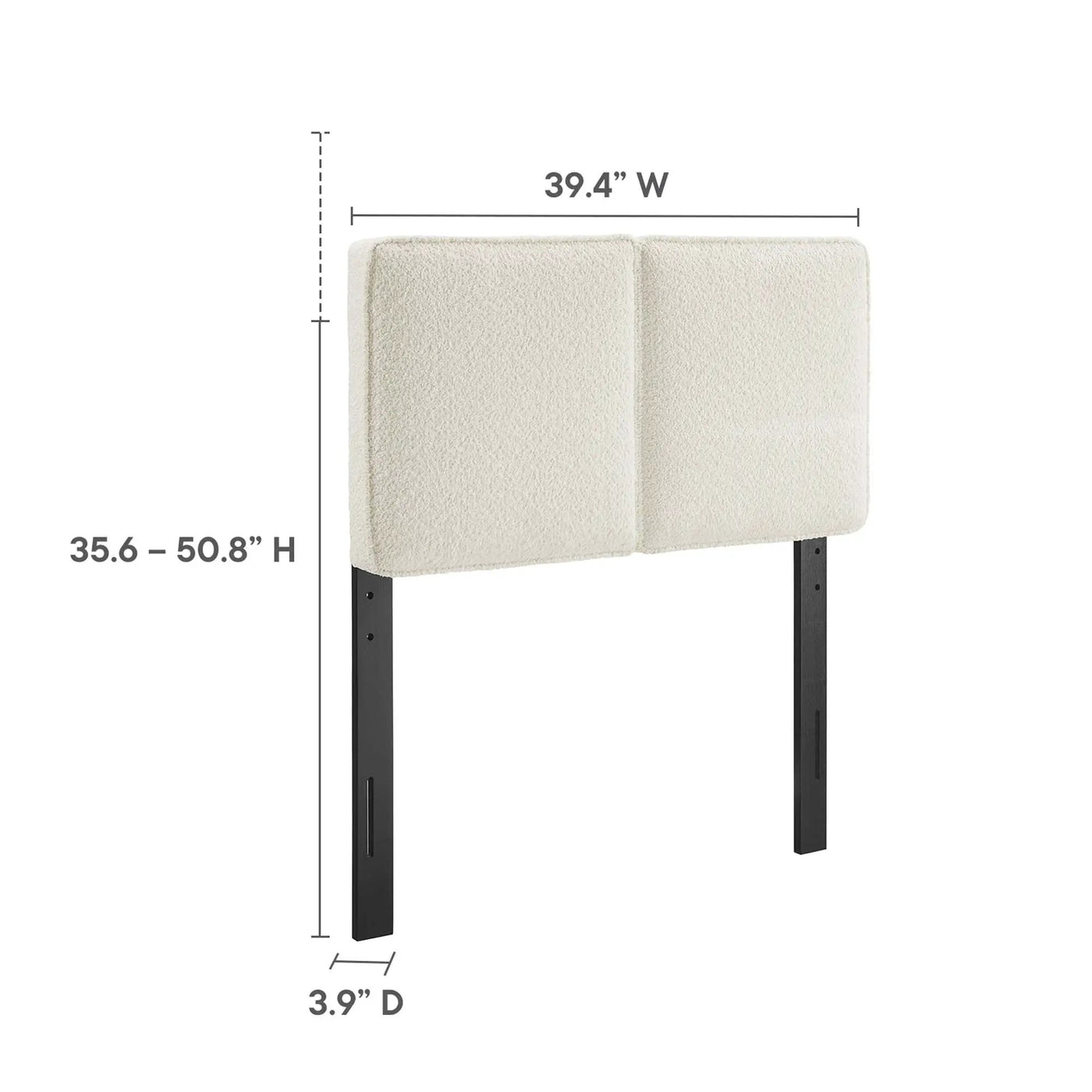 Lindee Boucle Fabric Twin Headboard by Modway by HouseOfZazla