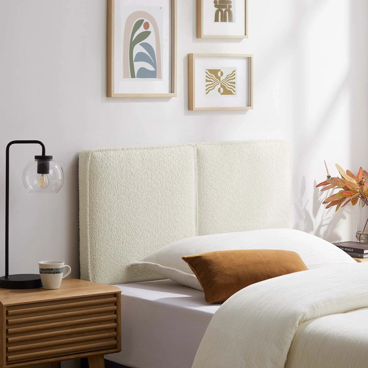 Lindee Boucle Fabric Twin Headboard by Modway by HouseOfZazla