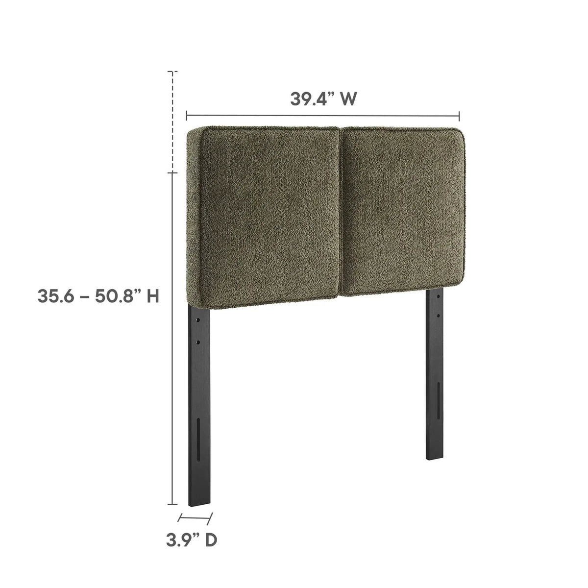 Lindee Boucle Fabric Twin Headboard by Modway by HouseOfZazla