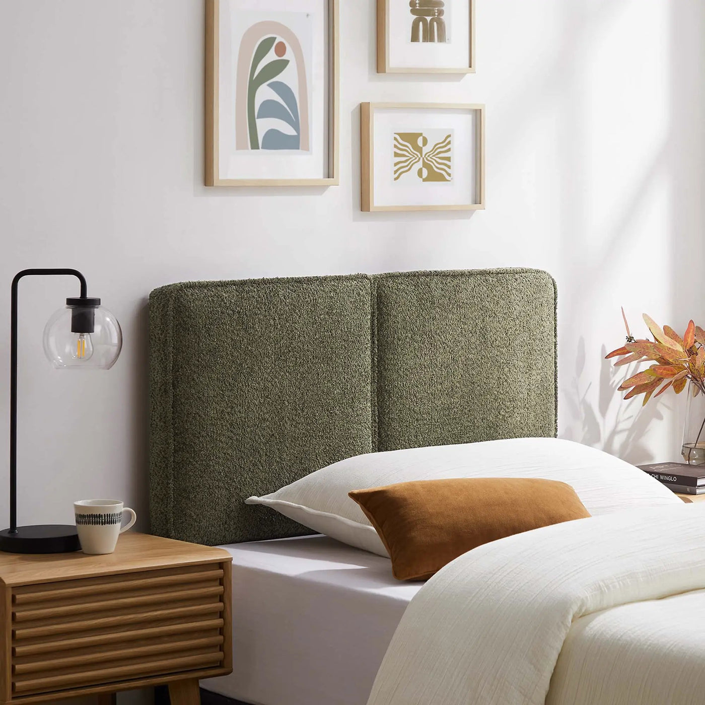Lindee Boucle Fabric Twin Headboard by Modway by HouseOfZazla