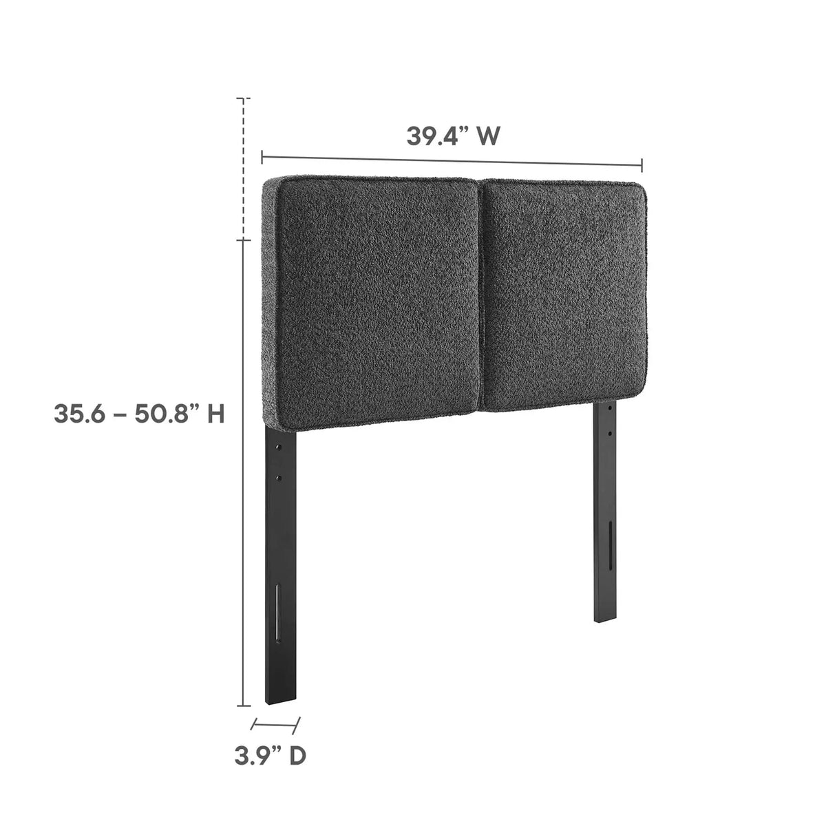 Lindee Boucle Fabric Twin Headboard by Modway by HouseOfZazla