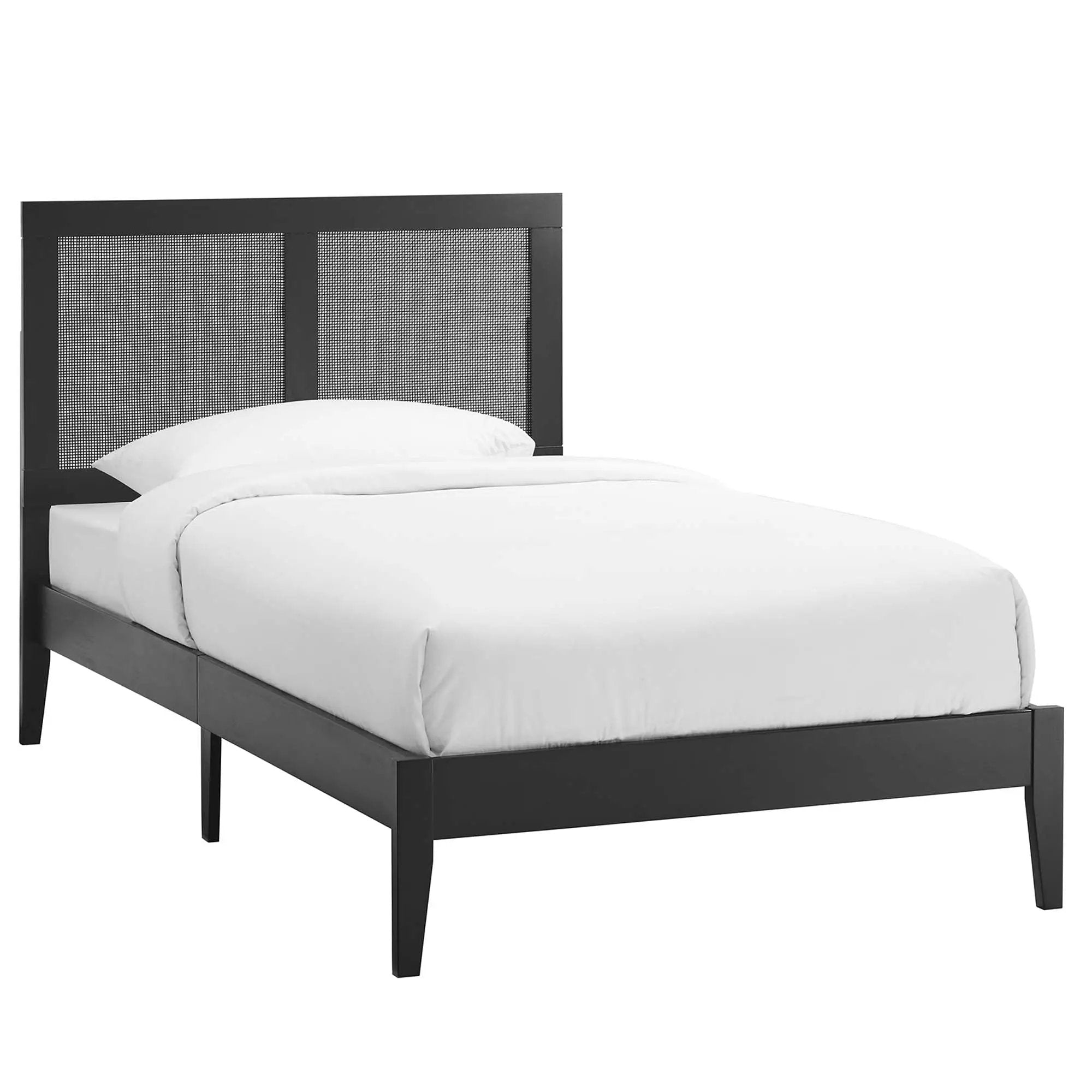 Sirocco Rattan and Wood Twin Platform Bed by Modway by HouseOfZazla