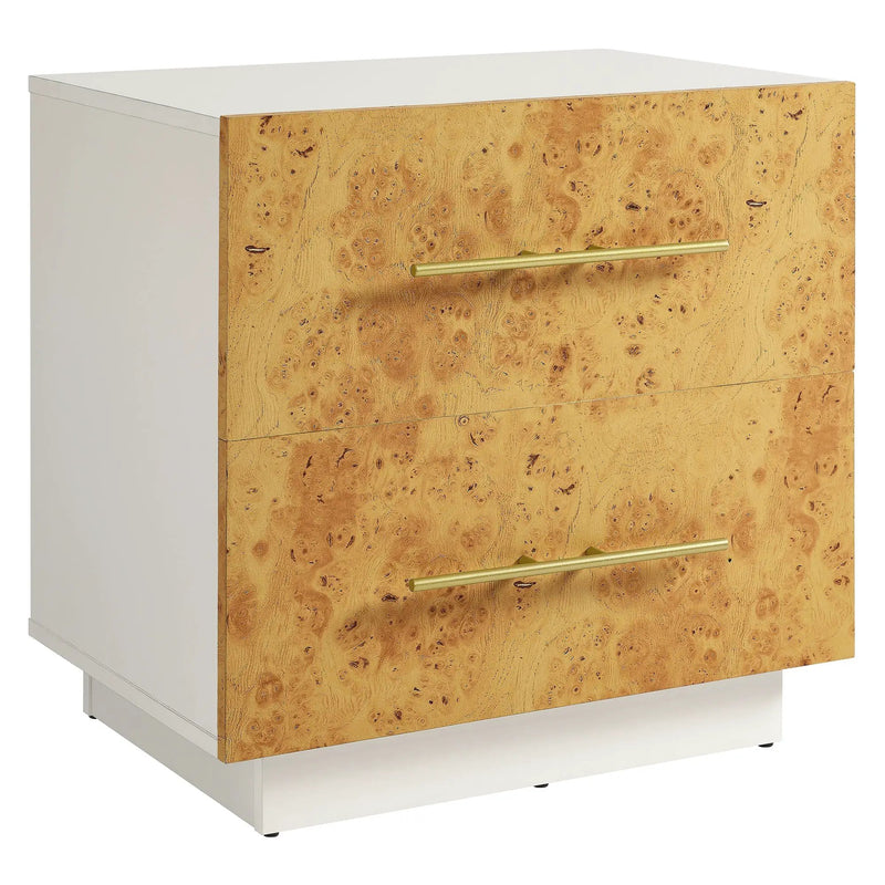Abel 2-Drawer Burl Wood Nightstand by Modway by HouseOfZazla