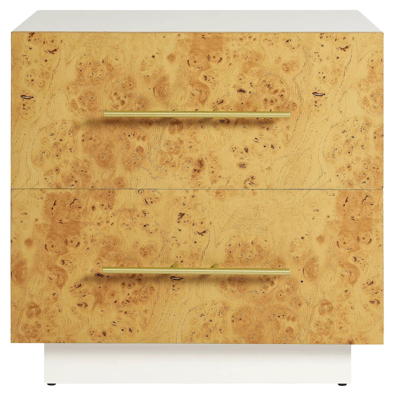 Abel 2-Drawer Burl Wood Nightstand by Modway by HouseOfZazla