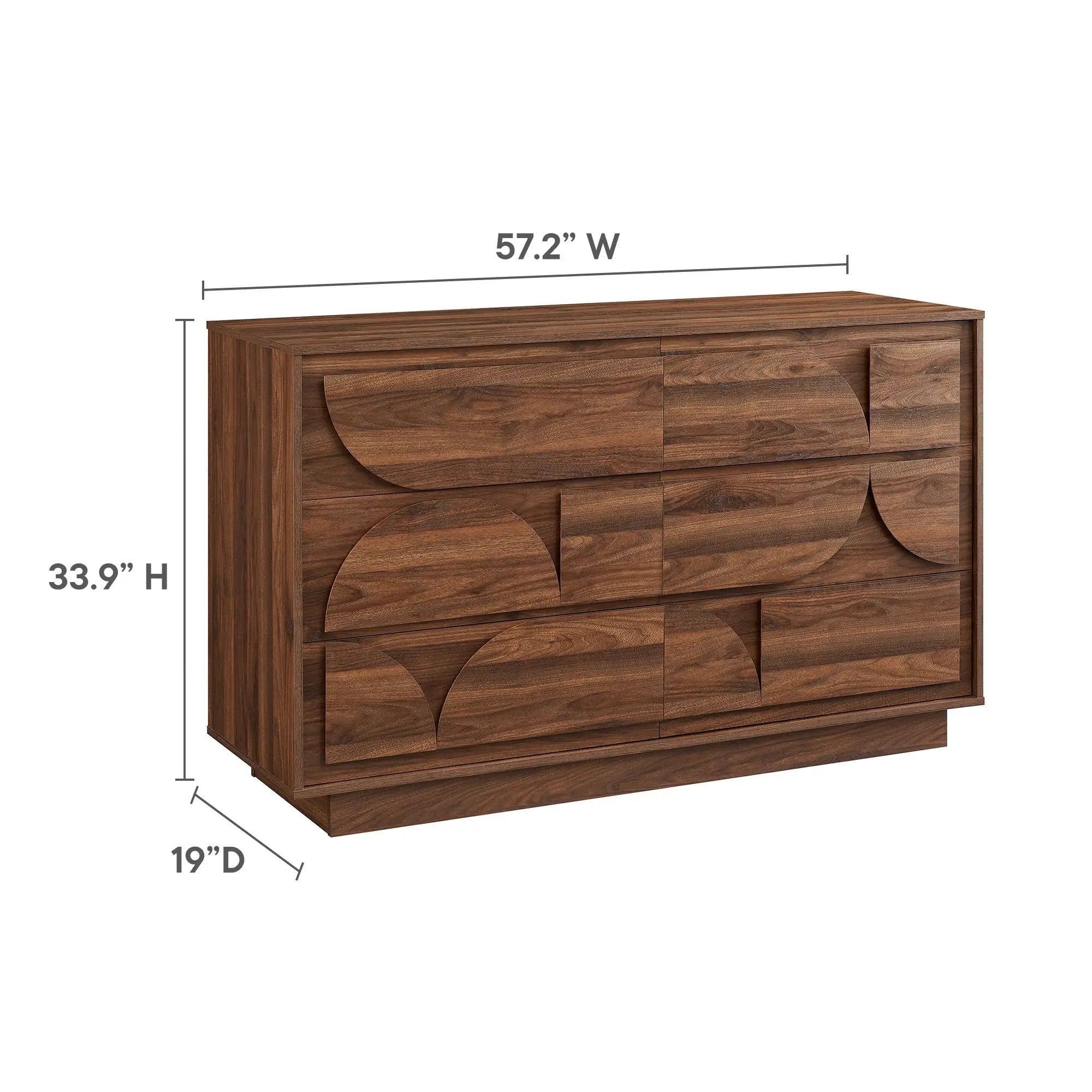 Bulwark 6-Drawer Dresser by Modway by HouseOfZazla