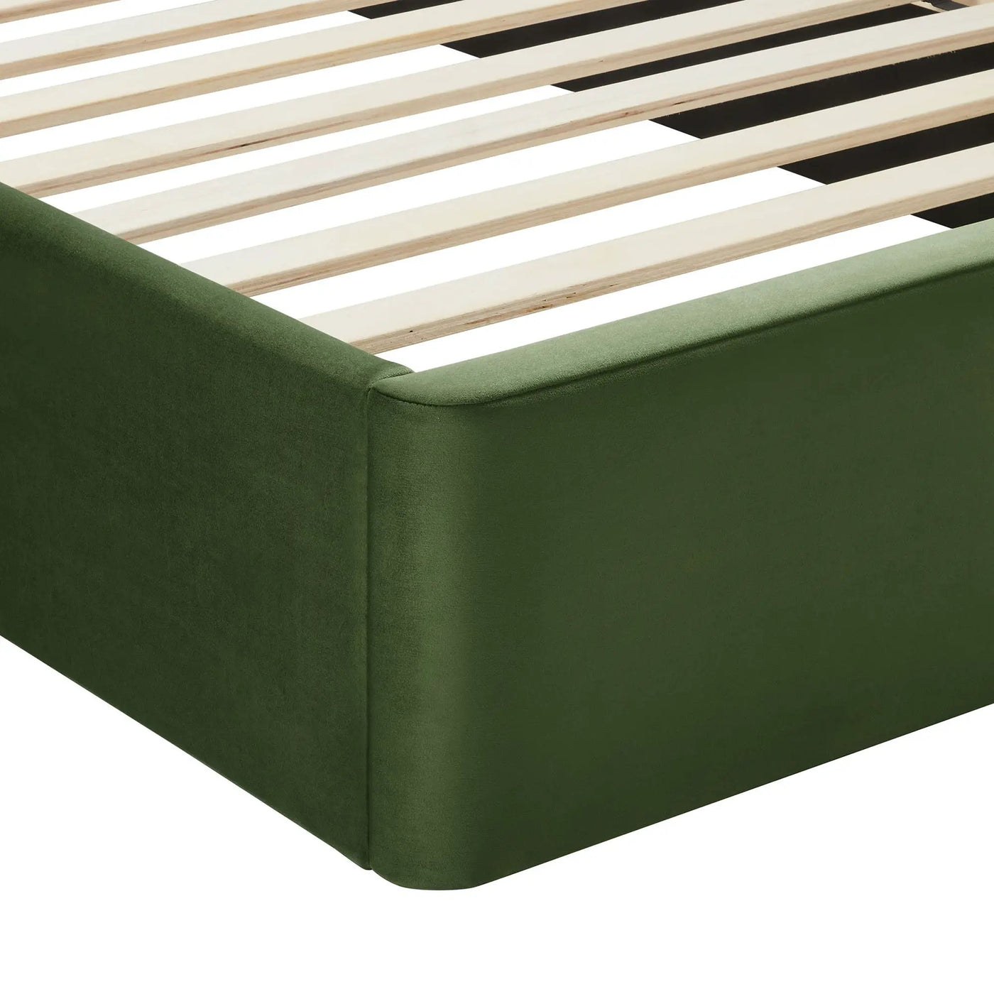 Solana Arched Performance Velvet Twin Platform Bed by HouseOfZazla