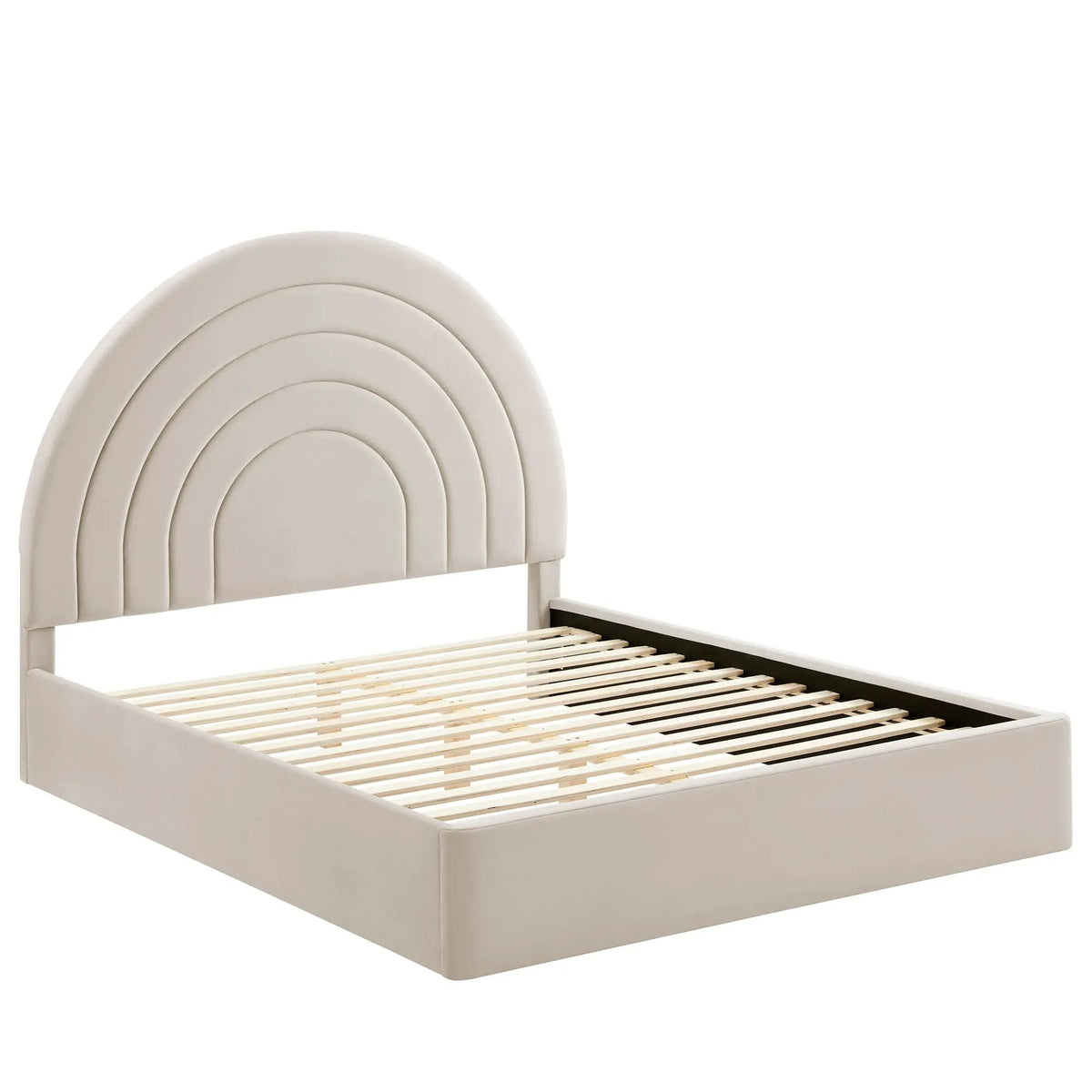 Solana Arched Performance Velvet Queen Platform Bed by Modway by HouseOfZazla