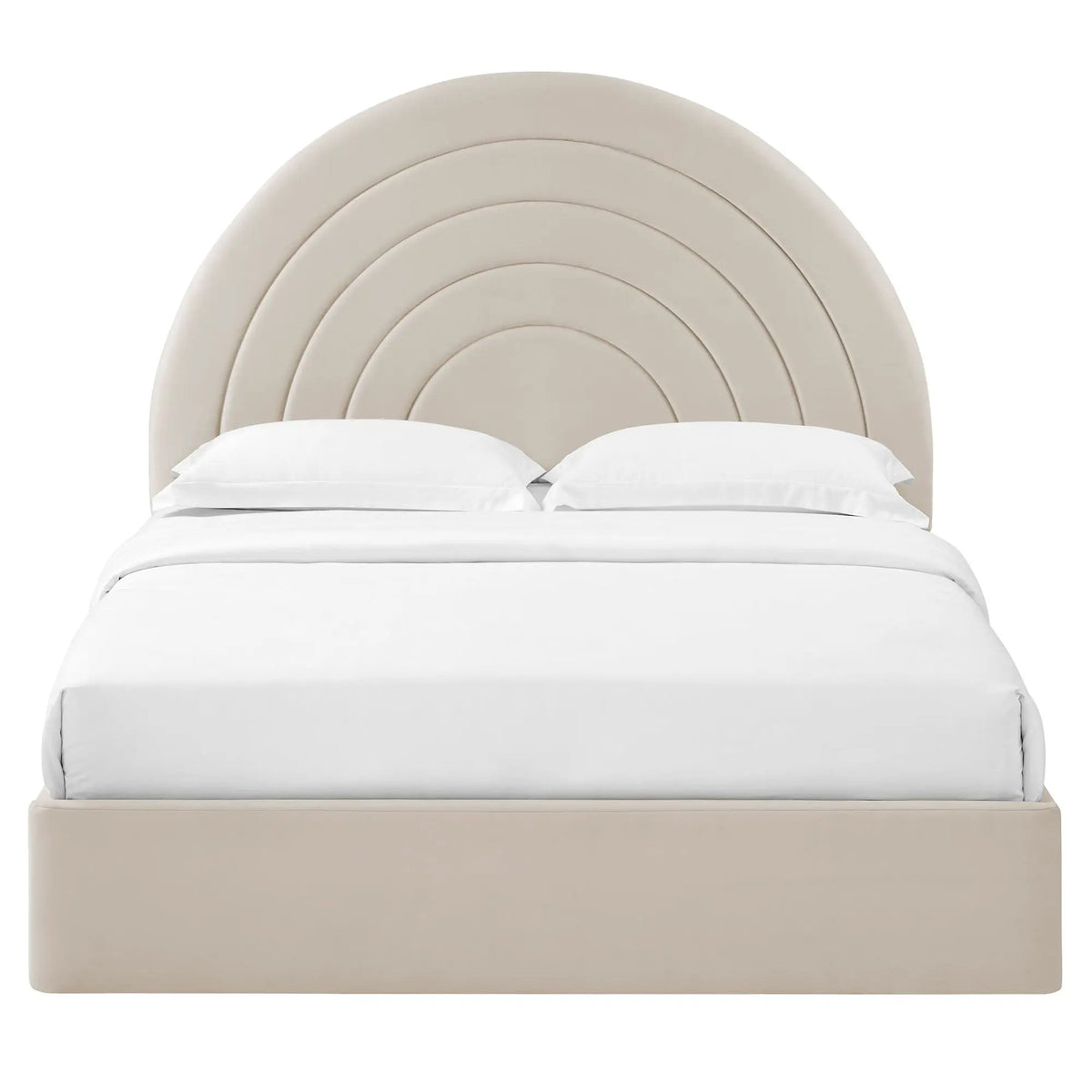 Solana Arched Performance Velvet Queen Platform Bed by Modway by HouseOfZazla