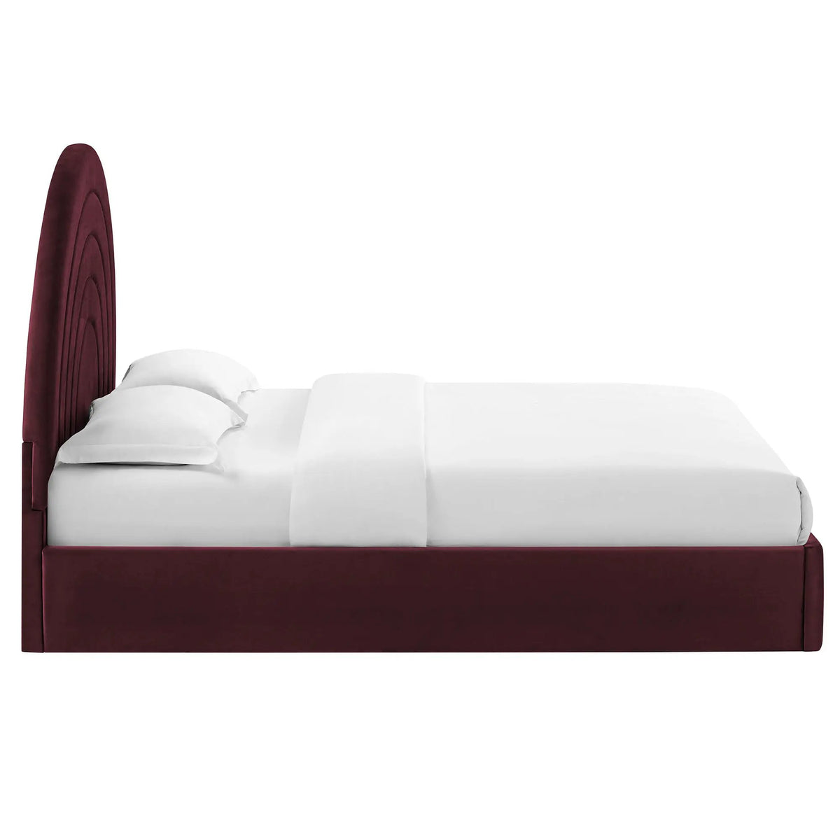 Solana Arched Performance Velvet Queen Platform Bed by Modway by HouseOfZazla