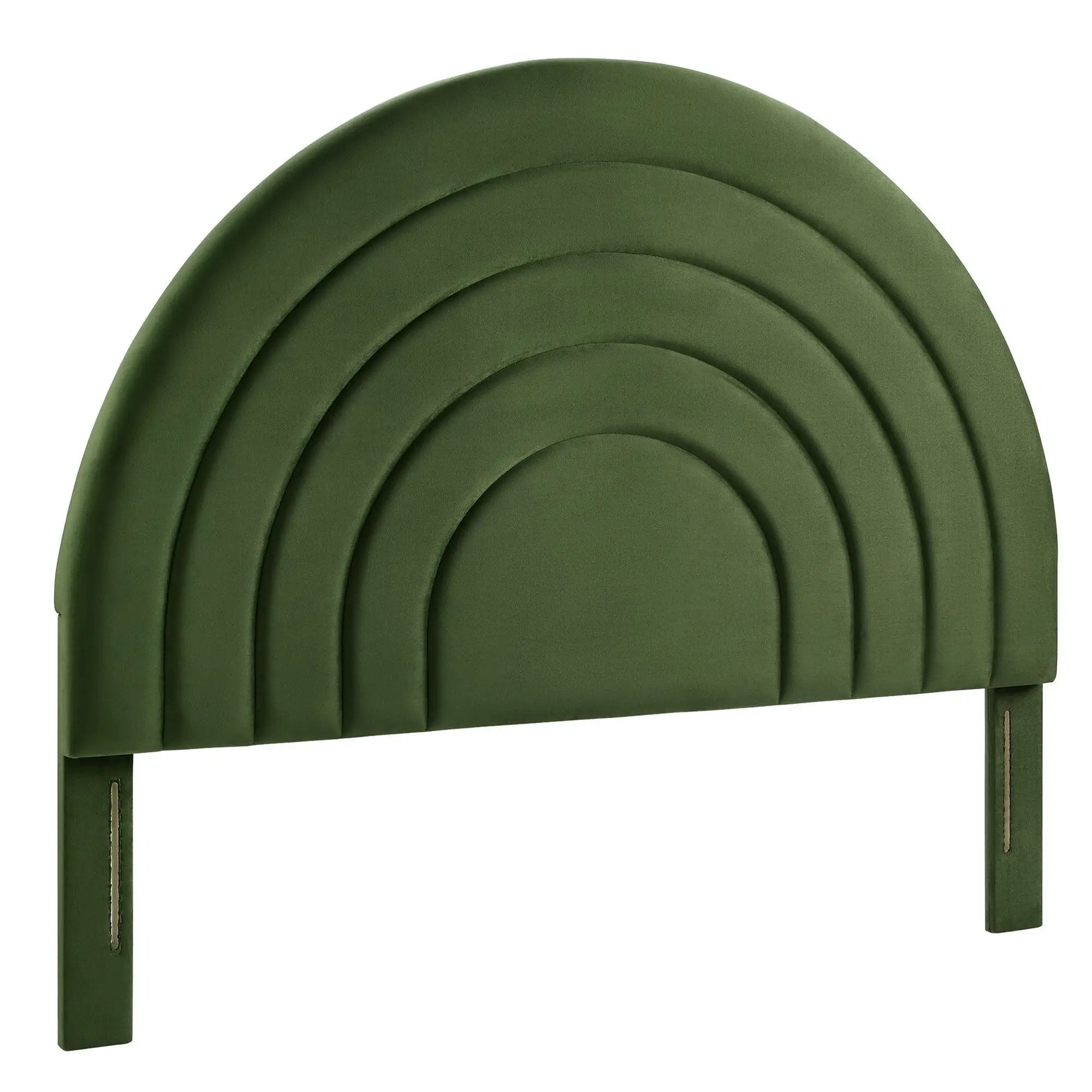 Solana Arched Performance Velvet Queen Headboard by HouseOfZazla