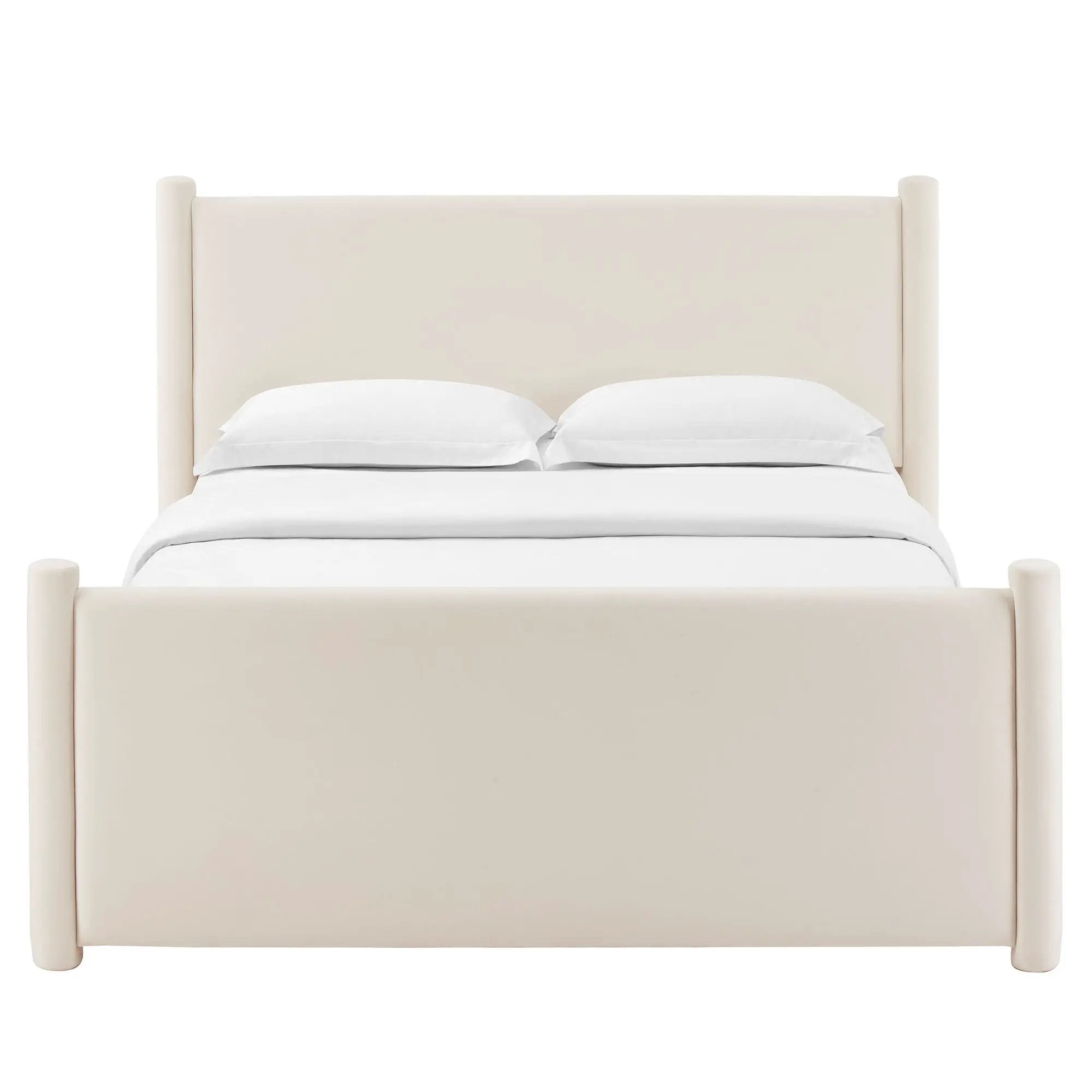 Rael Performance Velvet Queen Platform Bed by Modway by HouseOfZazla