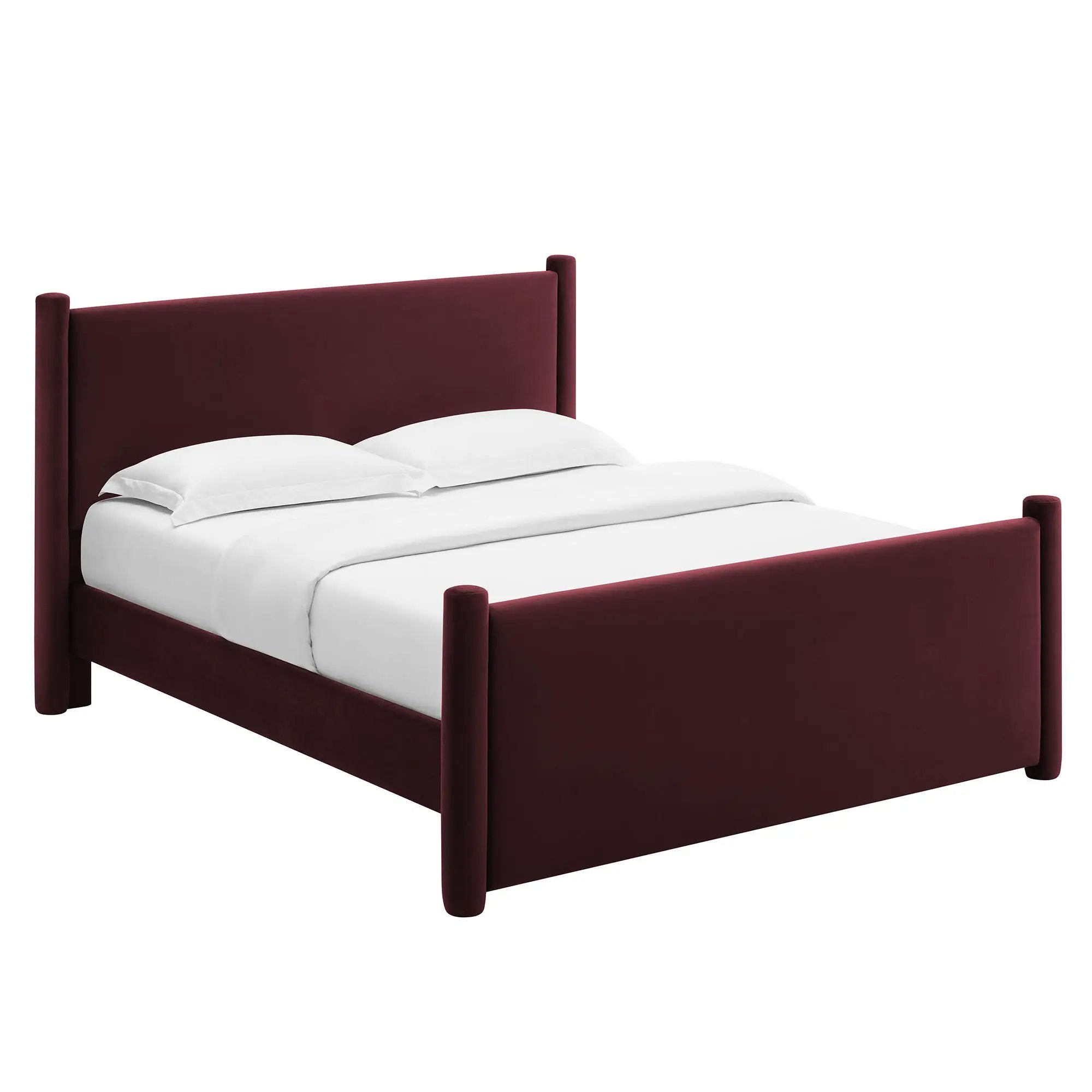 Rael Performance Velvet Queen Platform Bed by Modway by HouseOfZazla