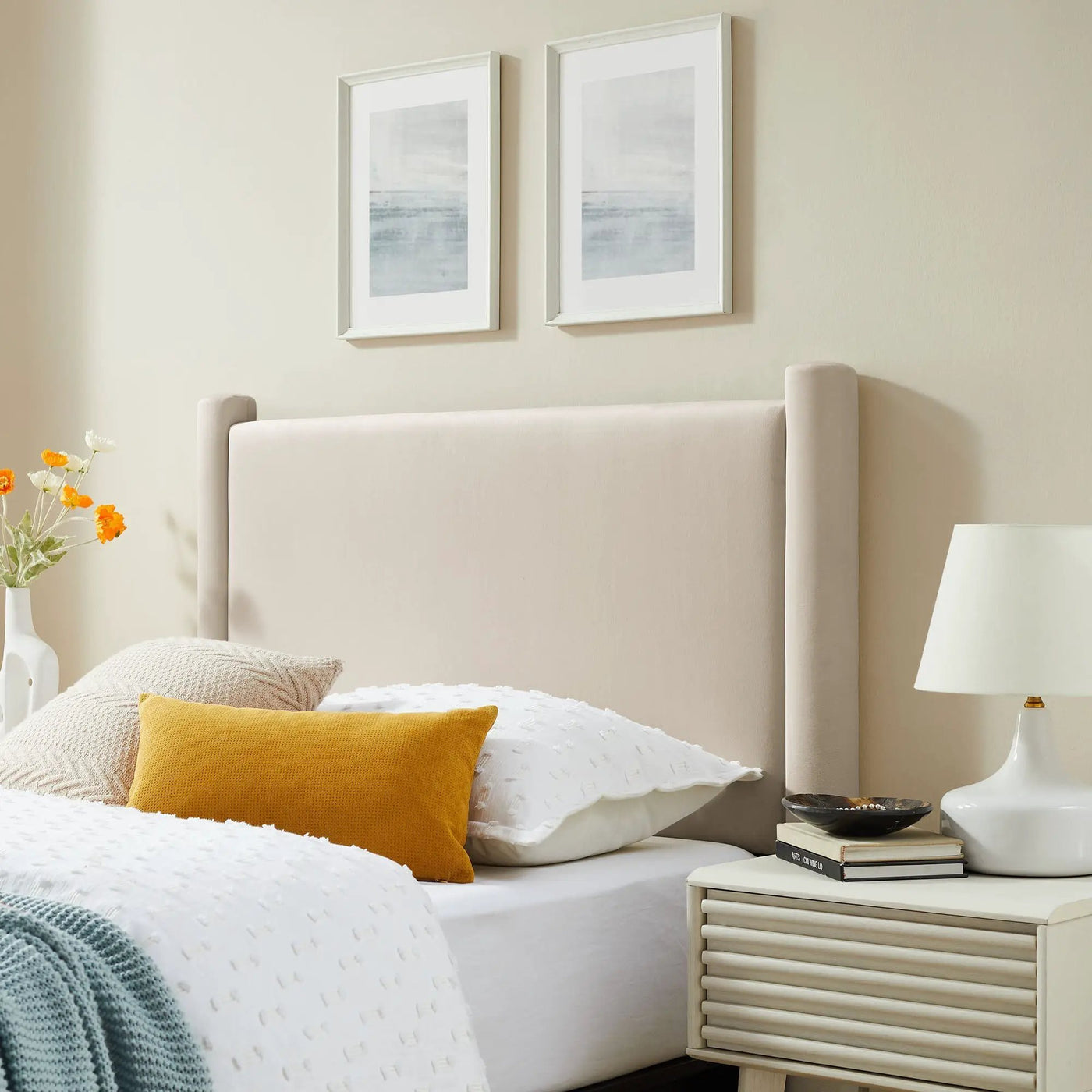 Rael Performance Velvet Twin Headboard by Modway by HouseOfZazla