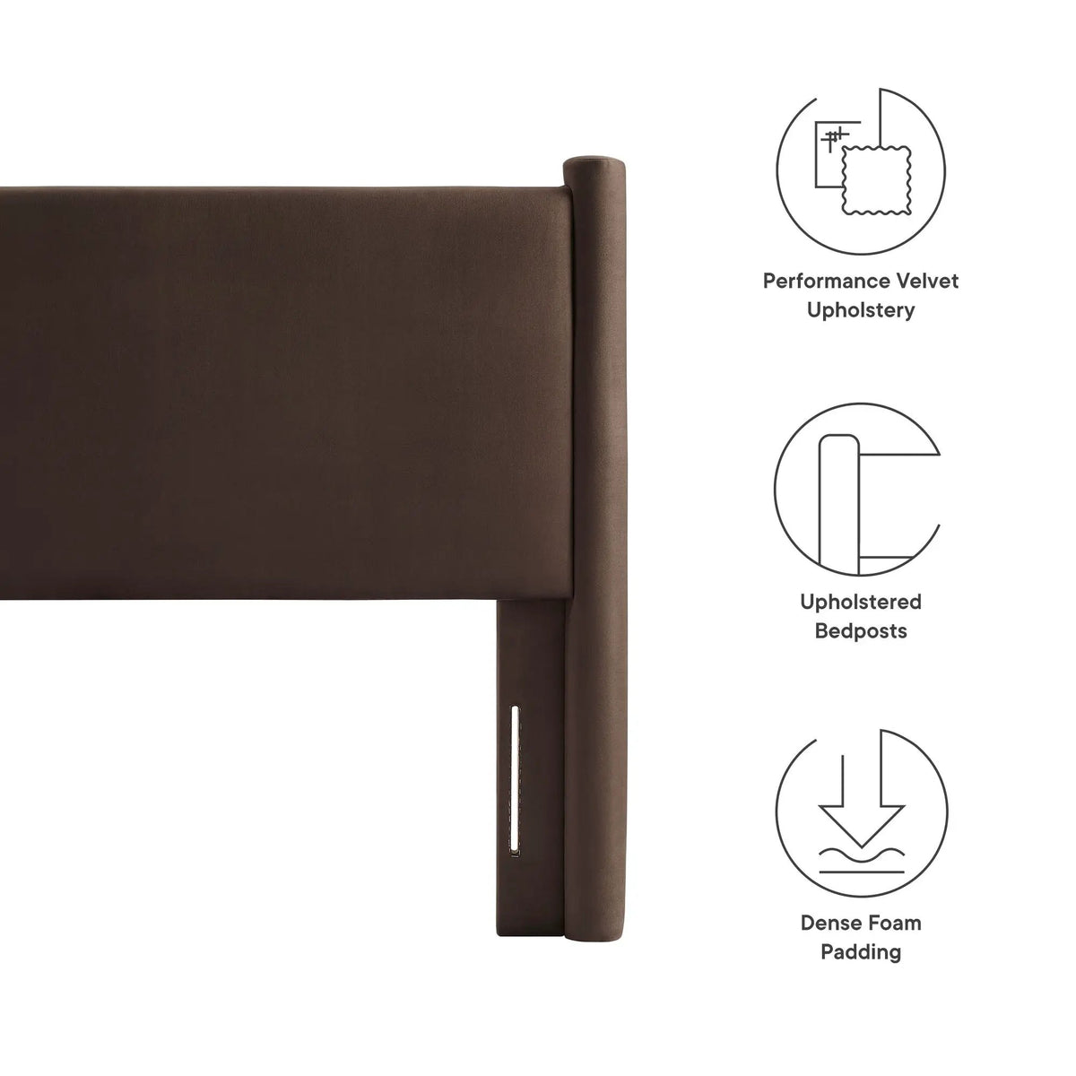 Rael Performance Velvet Twin Headboard by Modway by HouseOfZazla