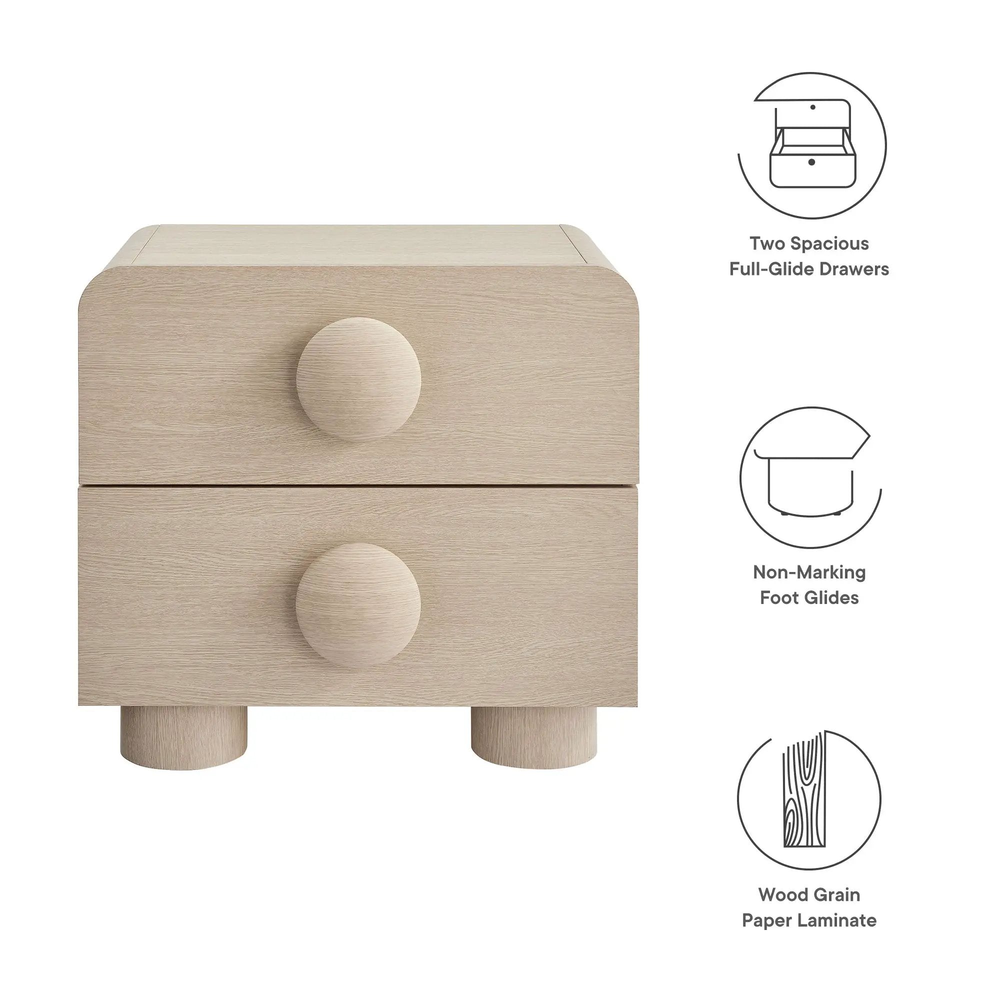 Sonnet 2-Drawer Nightstand by Modway by HouseOfZazla