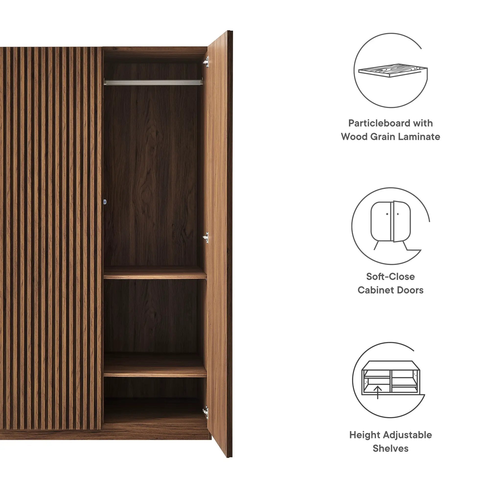 Render 2-Door Wardrobe Closet by Modway by HouseOfZazla