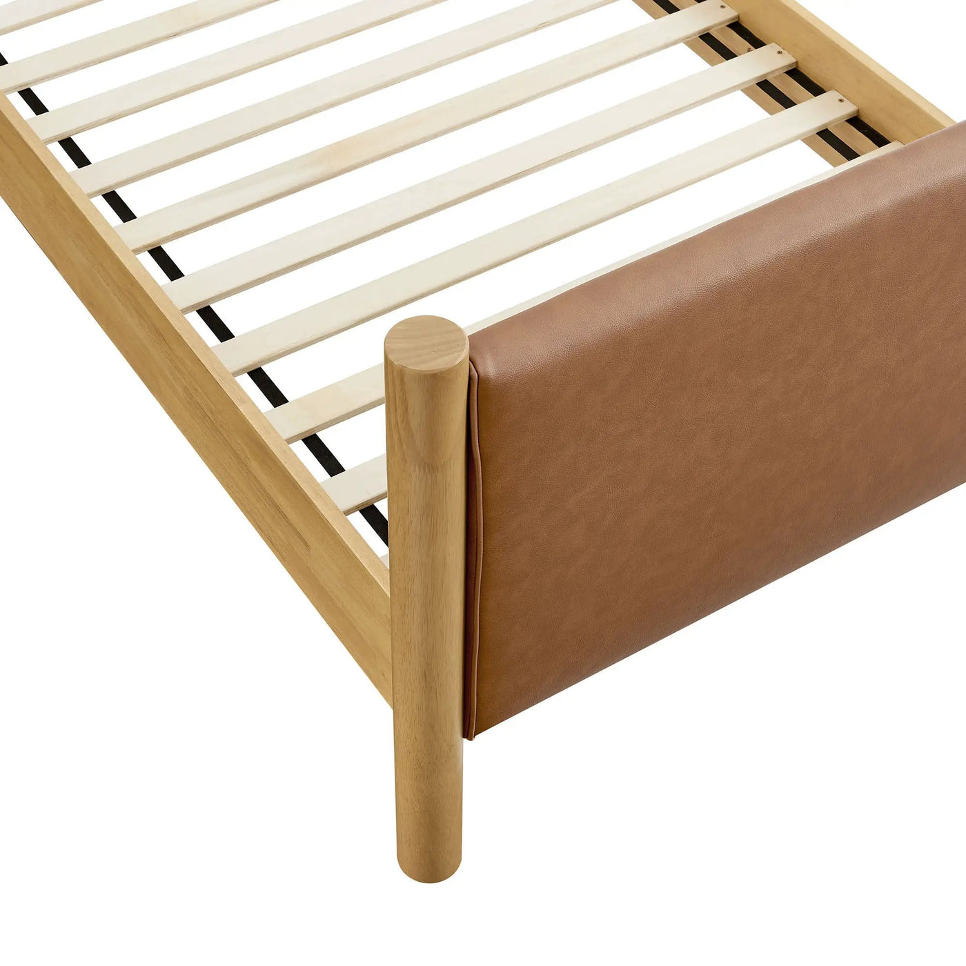 Maven Twin Size Vegan Leather Upholstered Platform Bed by Modway by HouseOfZazla