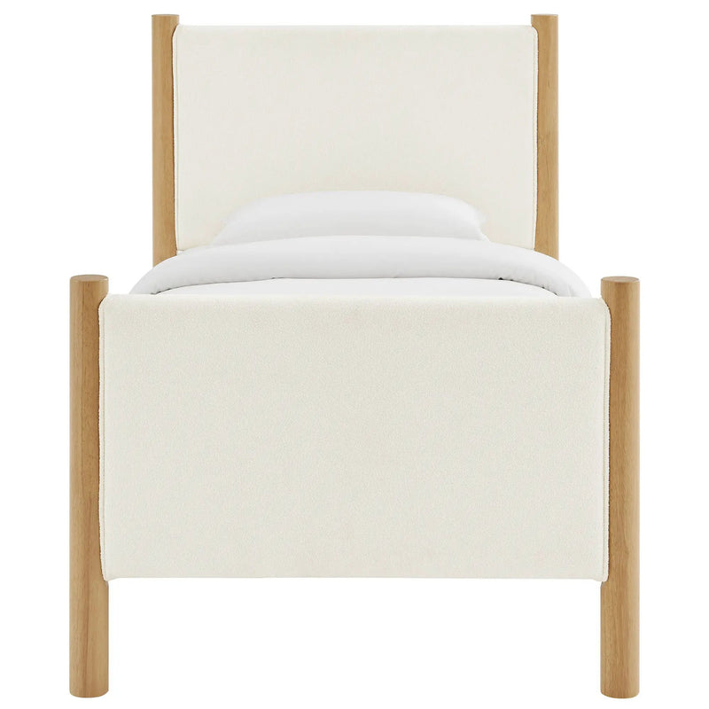 Maven Twin Size Boucle Upholstered Platform Bed by Modway by HouseOfZazla