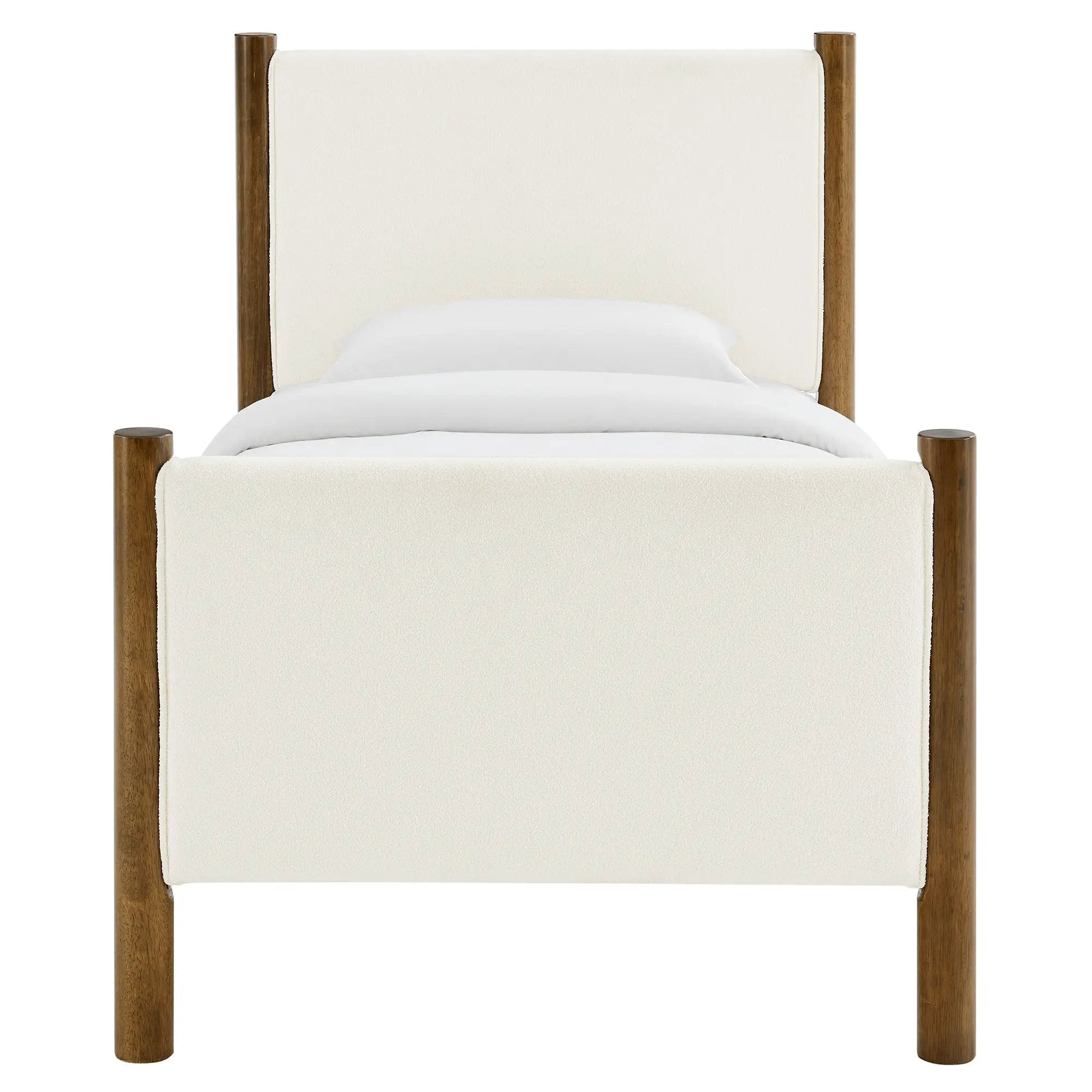 Maven Twin Size Boucle Upholstered Platform Bed by Modway by HouseOfZazla