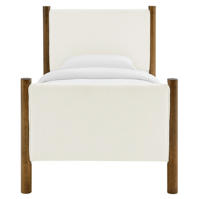 Maven Twin Size Boucle Upholstered Platform Bed by Modway by HouseOfZazla