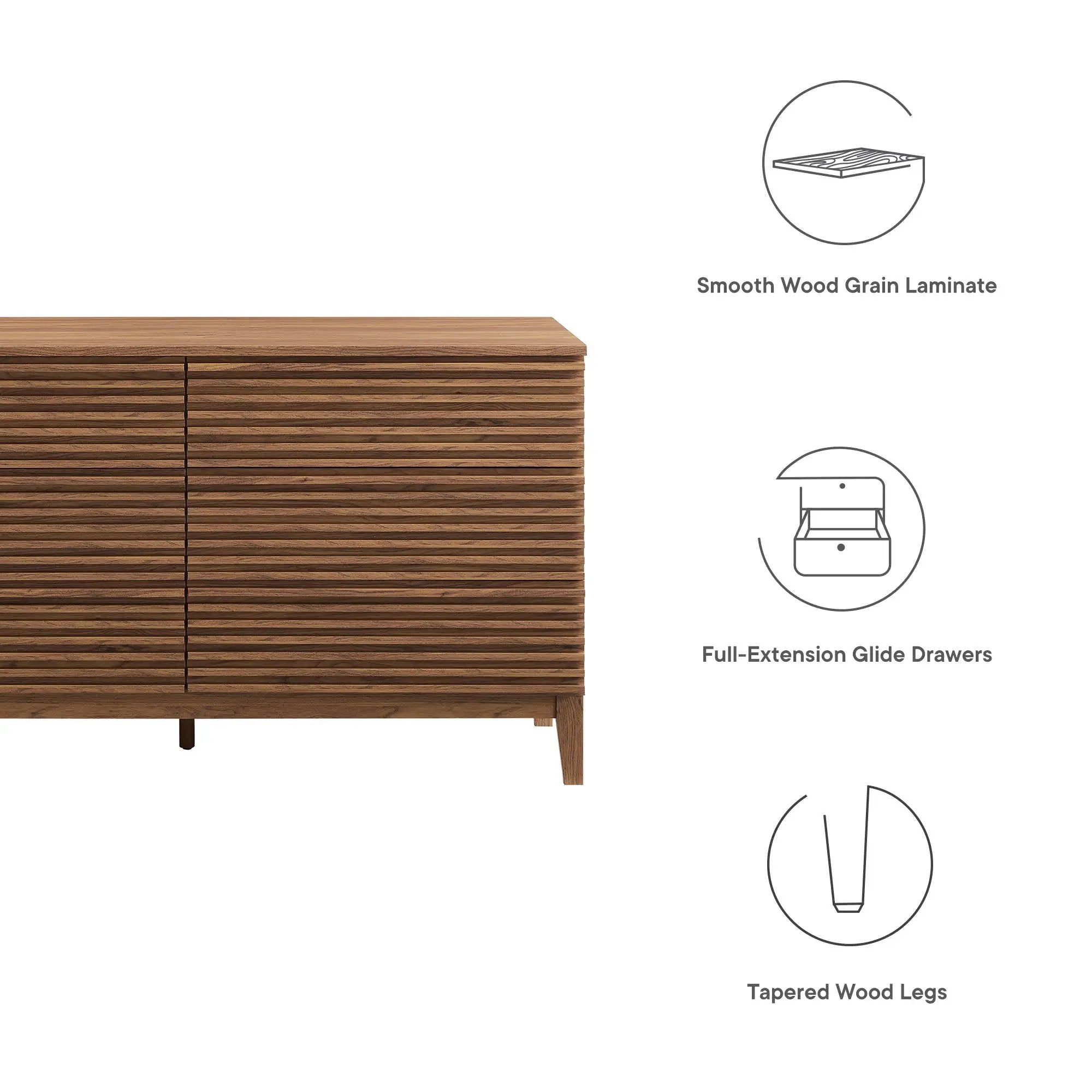 Render 63” 6-Drawer Dresser by Modway by HouseOfZazla