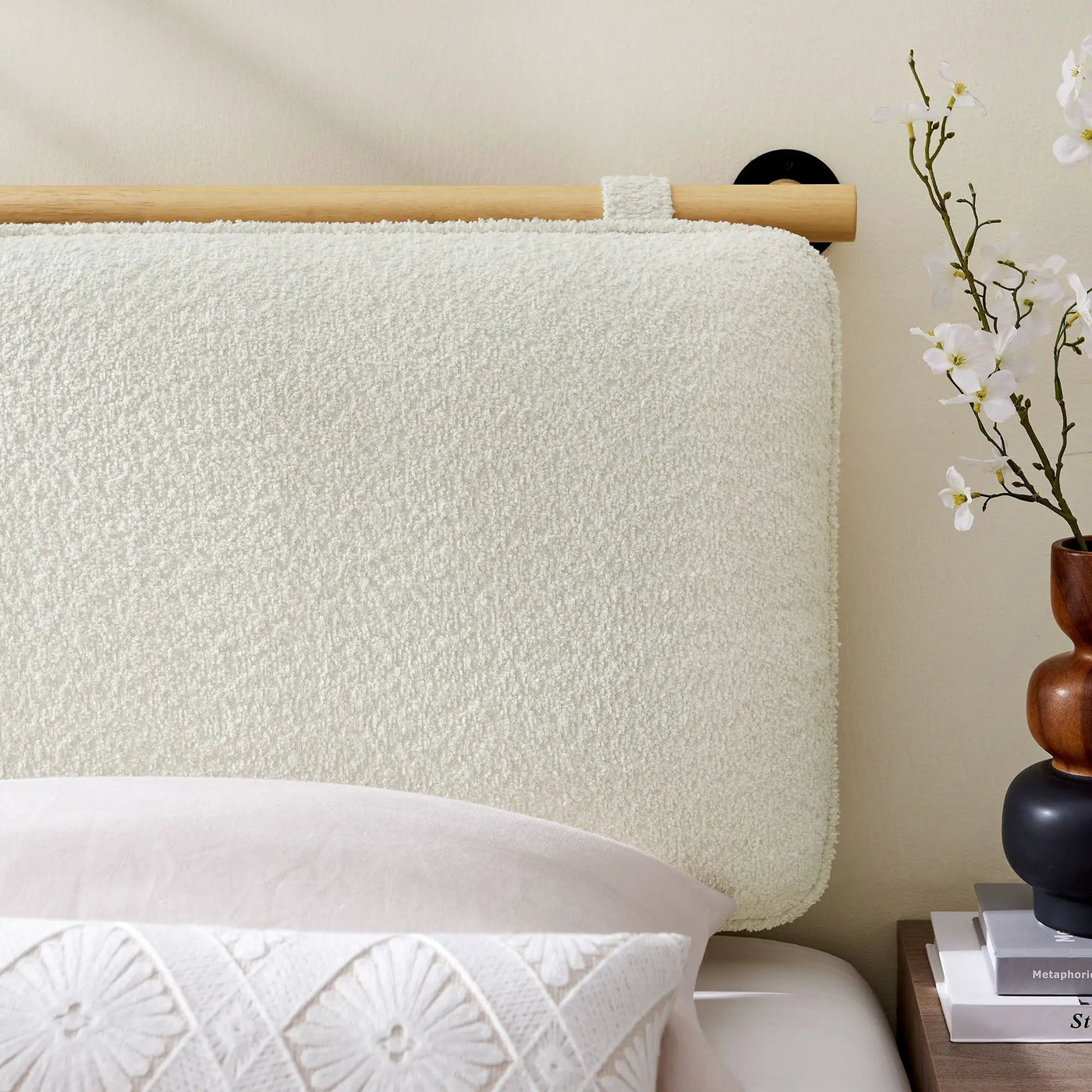 Anela Wall-Mounted Chenille Upholstered Twin Headboard by HouseOfZazla
