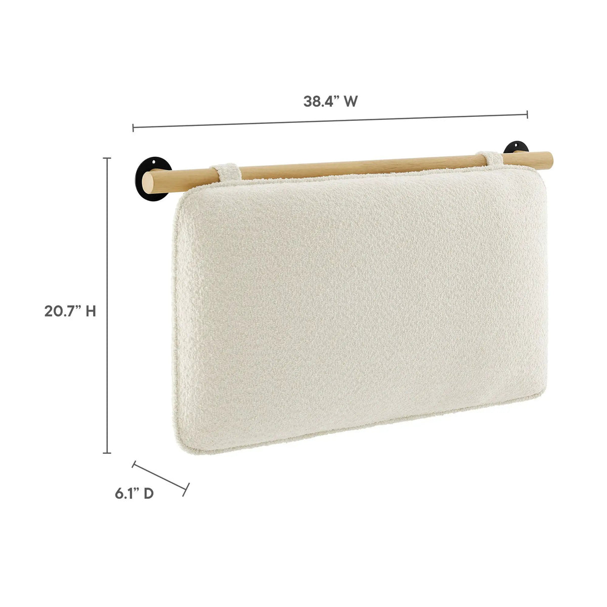 Anela Wall-Mounted Chenille Upholstered Twin Headboard by HouseOfZazla