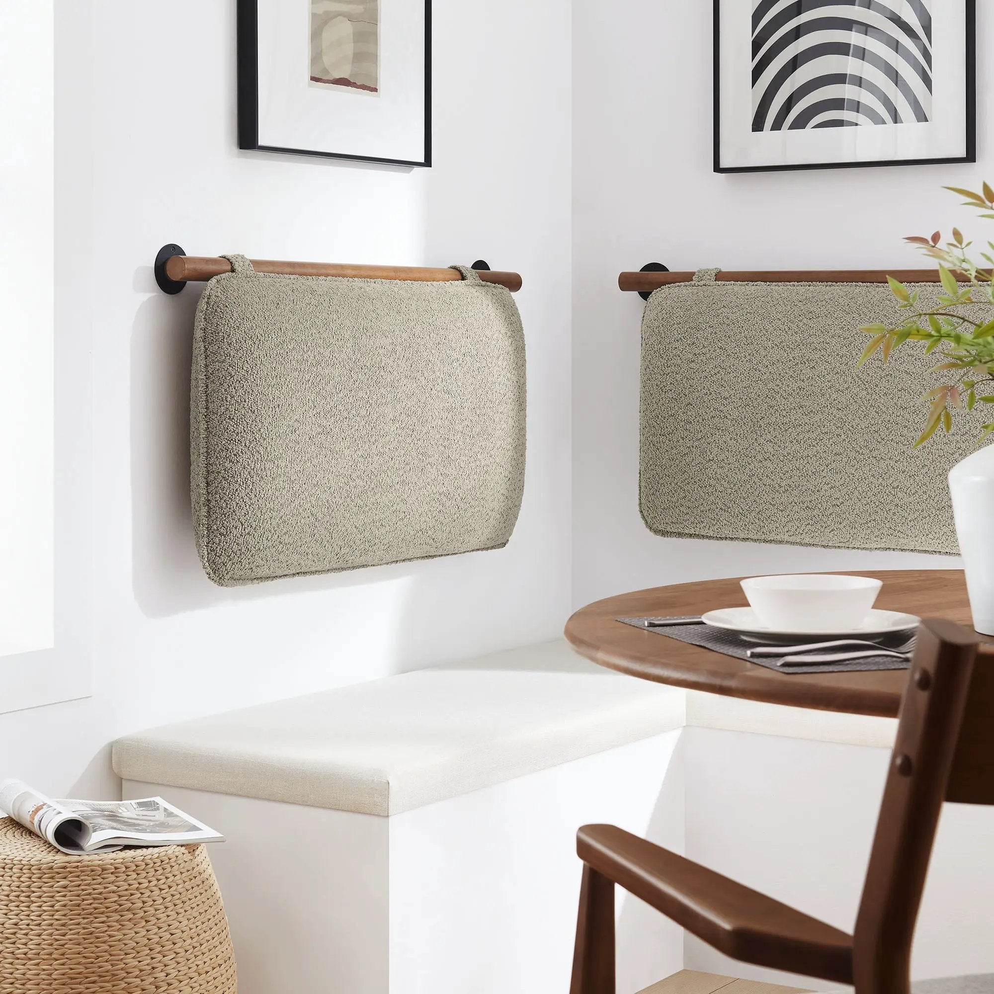 Anela Wall-Mounted Chenille Upholstered Twin Headboard by HouseOfZazla