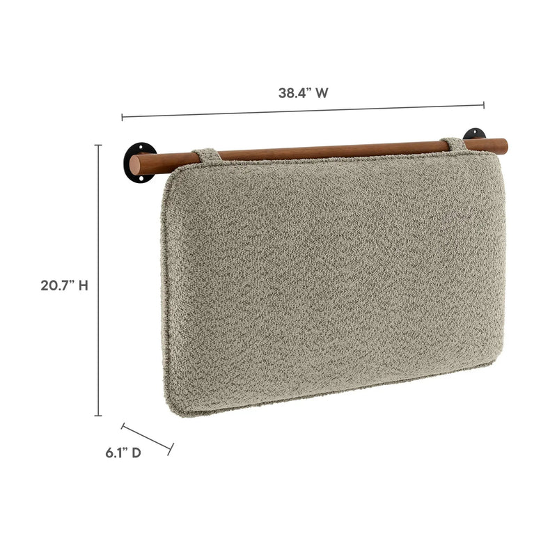 Anela Wall-Mounted Chenille Upholstered Twin Headboard by HouseOfZazla