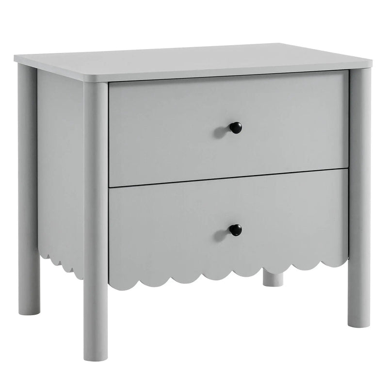 Emmeline Scalloped 2-Drawer Nightstand by Modway by HouseOfZazla