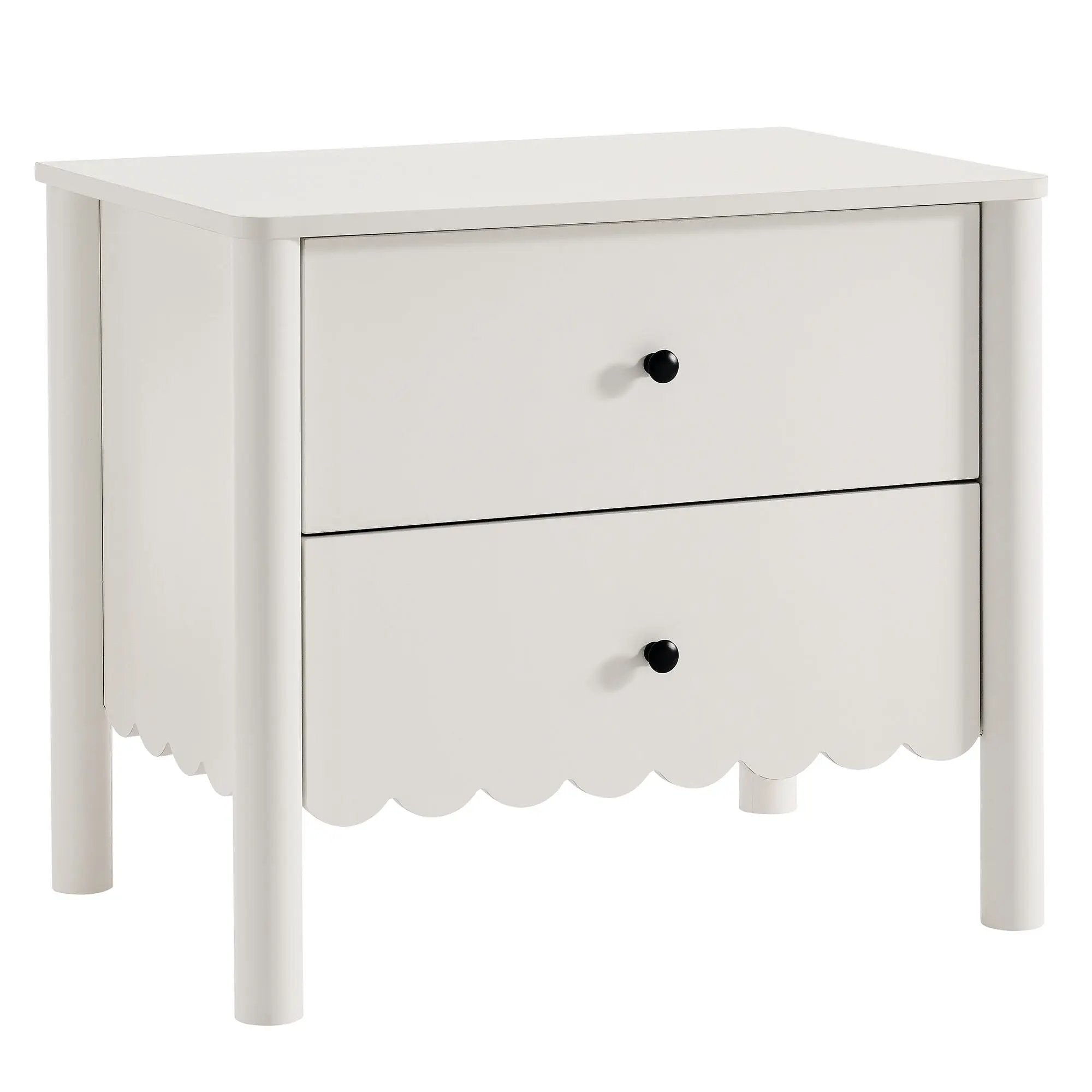 Emmeline Scalloped 2-Drawer Nightstand by Modway by HouseOfZazla