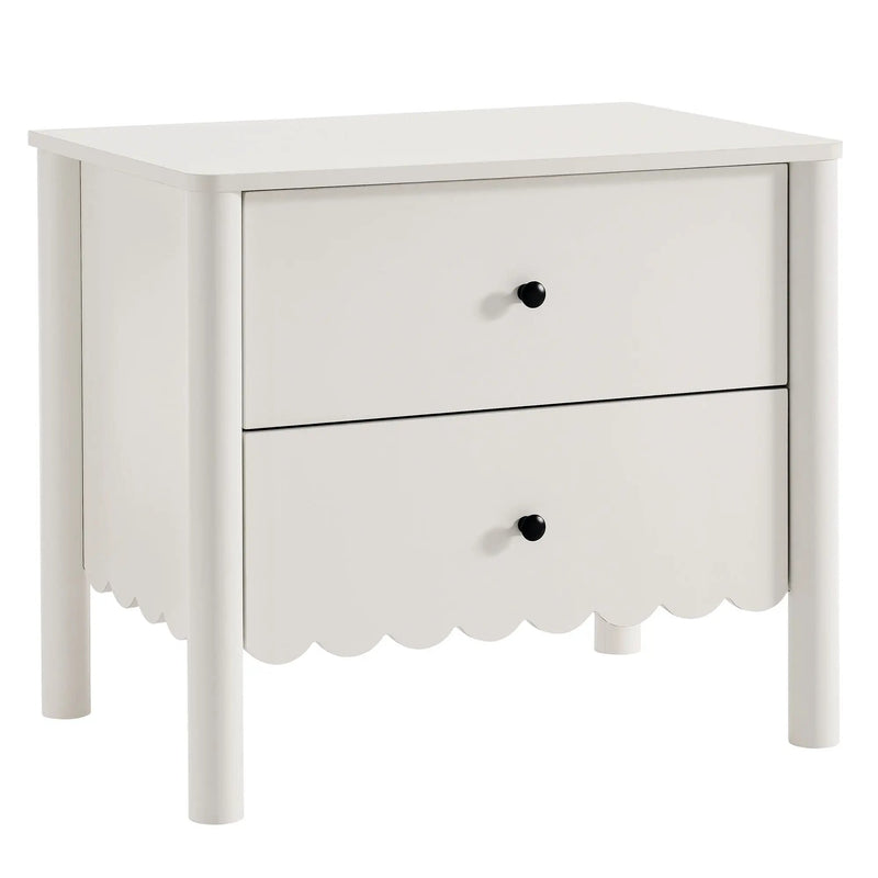 Emmeline Scalloped 2-Drawer Nightstand by Modway by HouseOfZazla