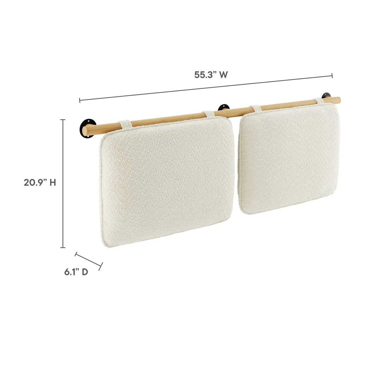 Anela Wall-Mounted Chenille Upholstered Full Headboard by Modway by HouseOfZazla