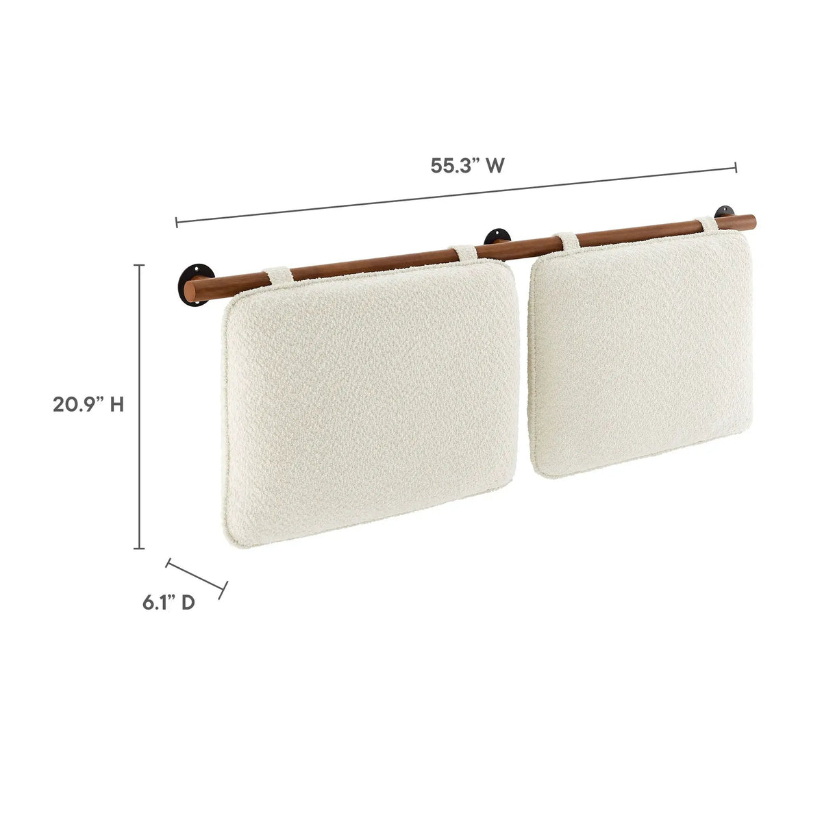 Anela Wall-Mounted Chenille Upholstered Full Headboard by Modway by HouseOfZazla