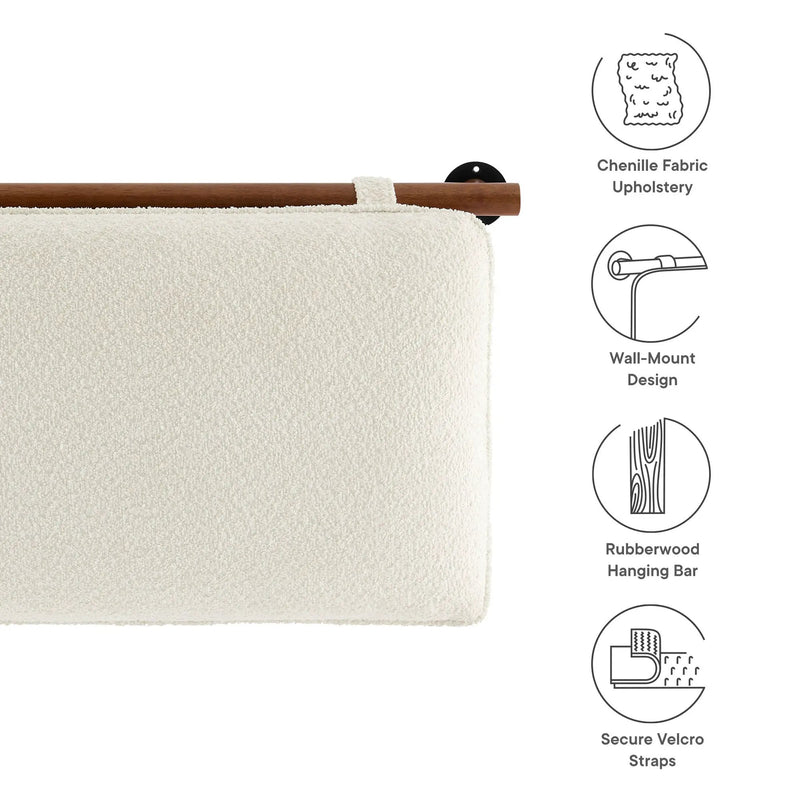 Anela Wall-Mounted Chenille Upholstered King Size Headboard by HouseOfZazla
