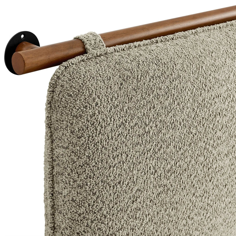 Anela Wall-Mounted Chenille Upholstered King Size Headboard by HouseOfZazla