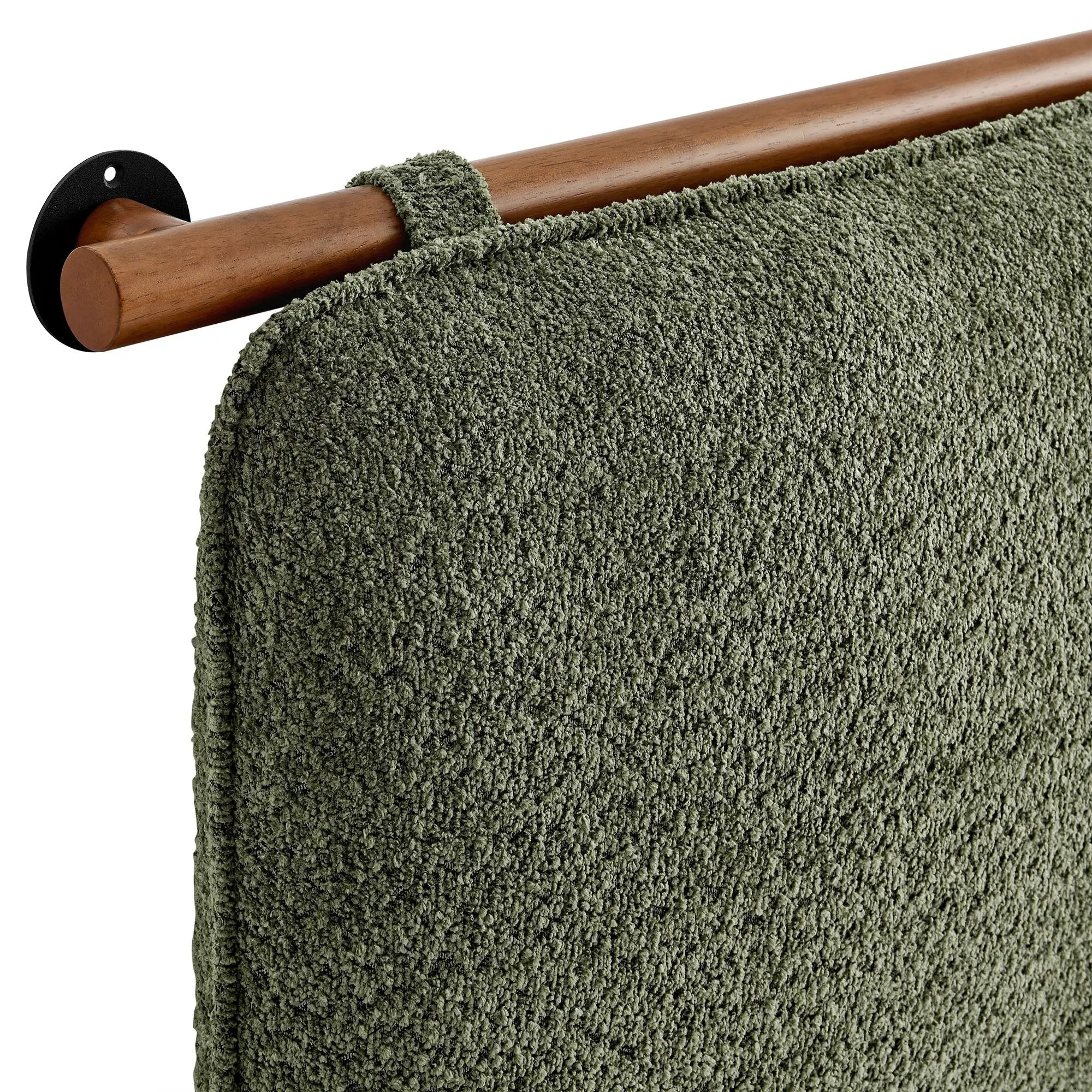 Anela Wall-Mounted Chenille Upholstered King Size Headboard by HouseOfZazla