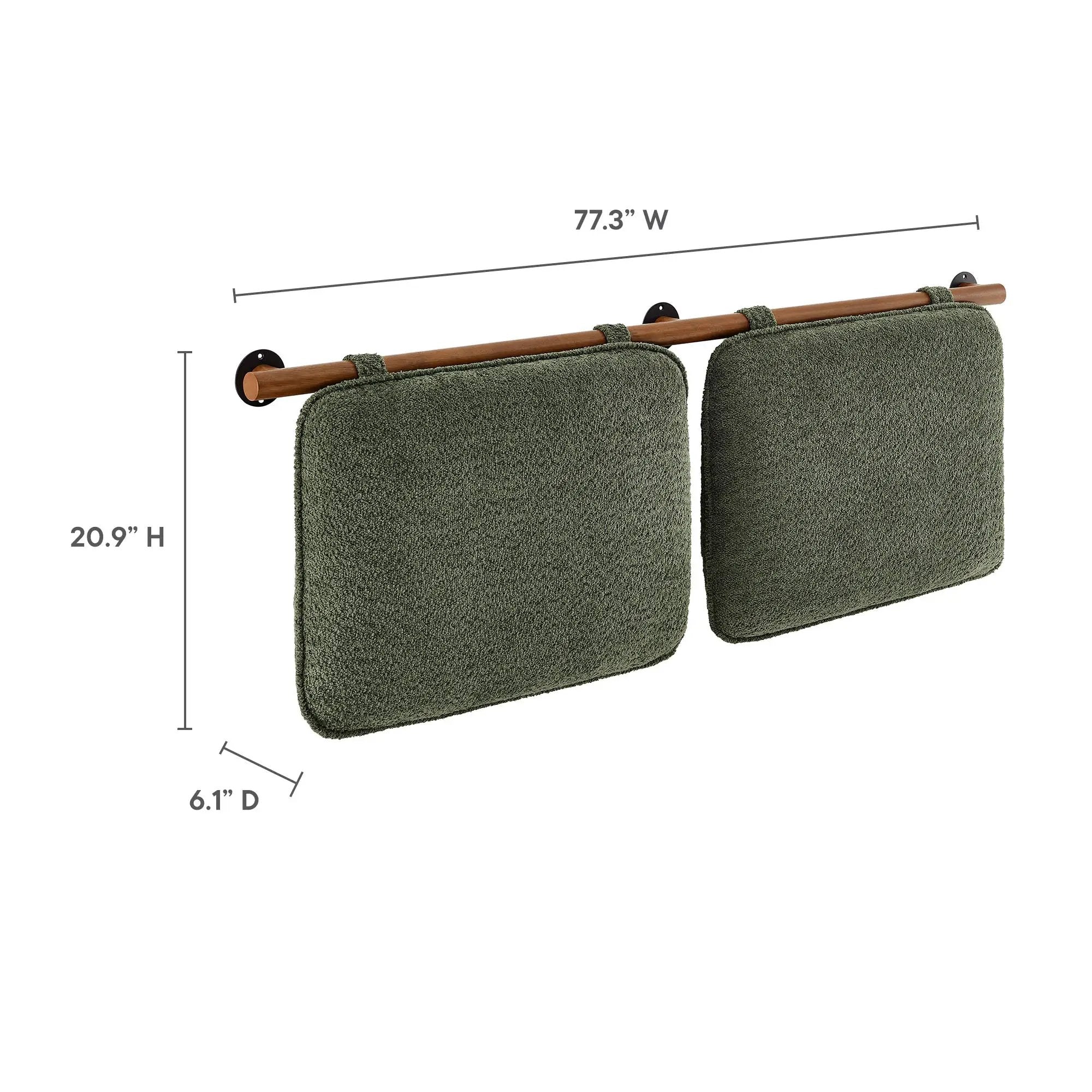 Anela Wall-Mounted Chenille Upholstered King Size Headboard by HouseOfZazla