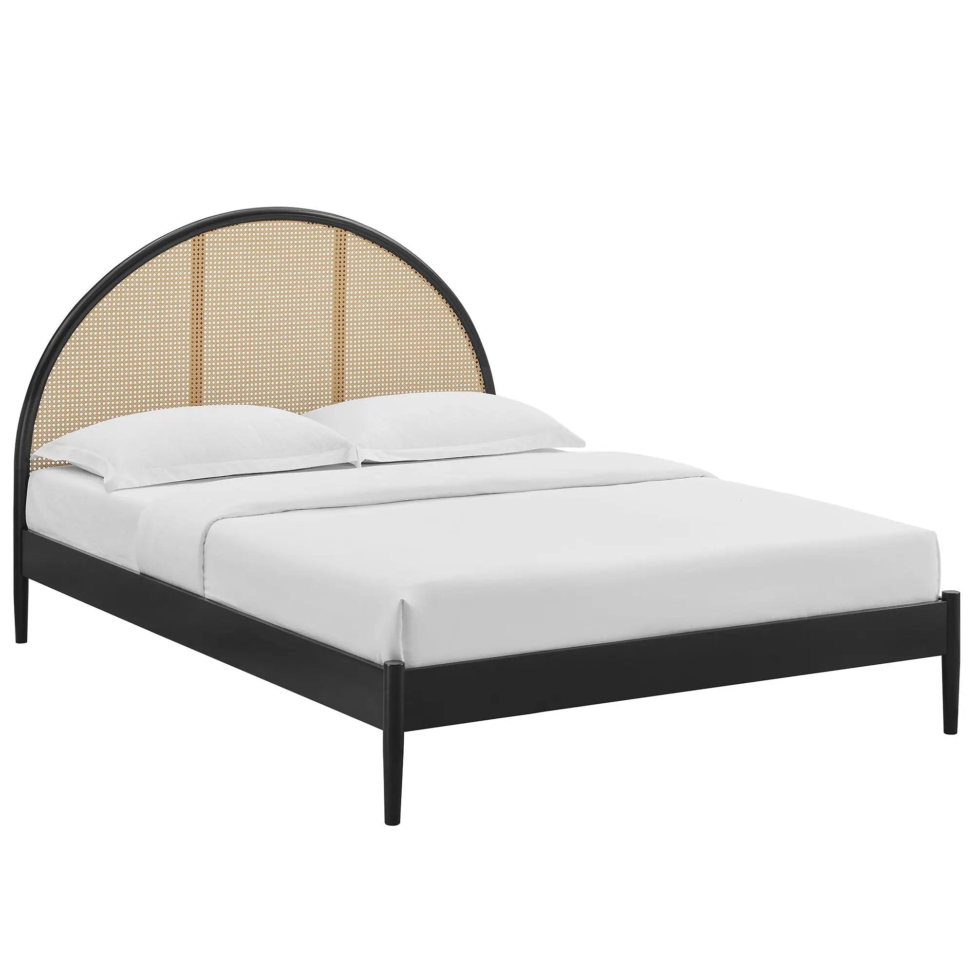 Odette Queen Arched Rattan Cane Platform Bed by Modway by HouseOfZazla