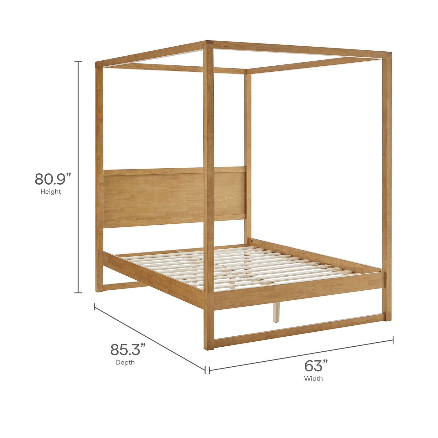 Alva Queen Wood Canopy Platform Bed by Modway by HouseOfZazla