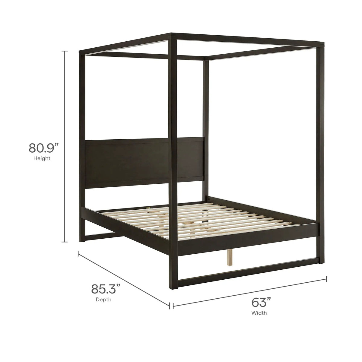 Alva Queen Wood Canopy Platform Bed by Modway by HouseOfZazla